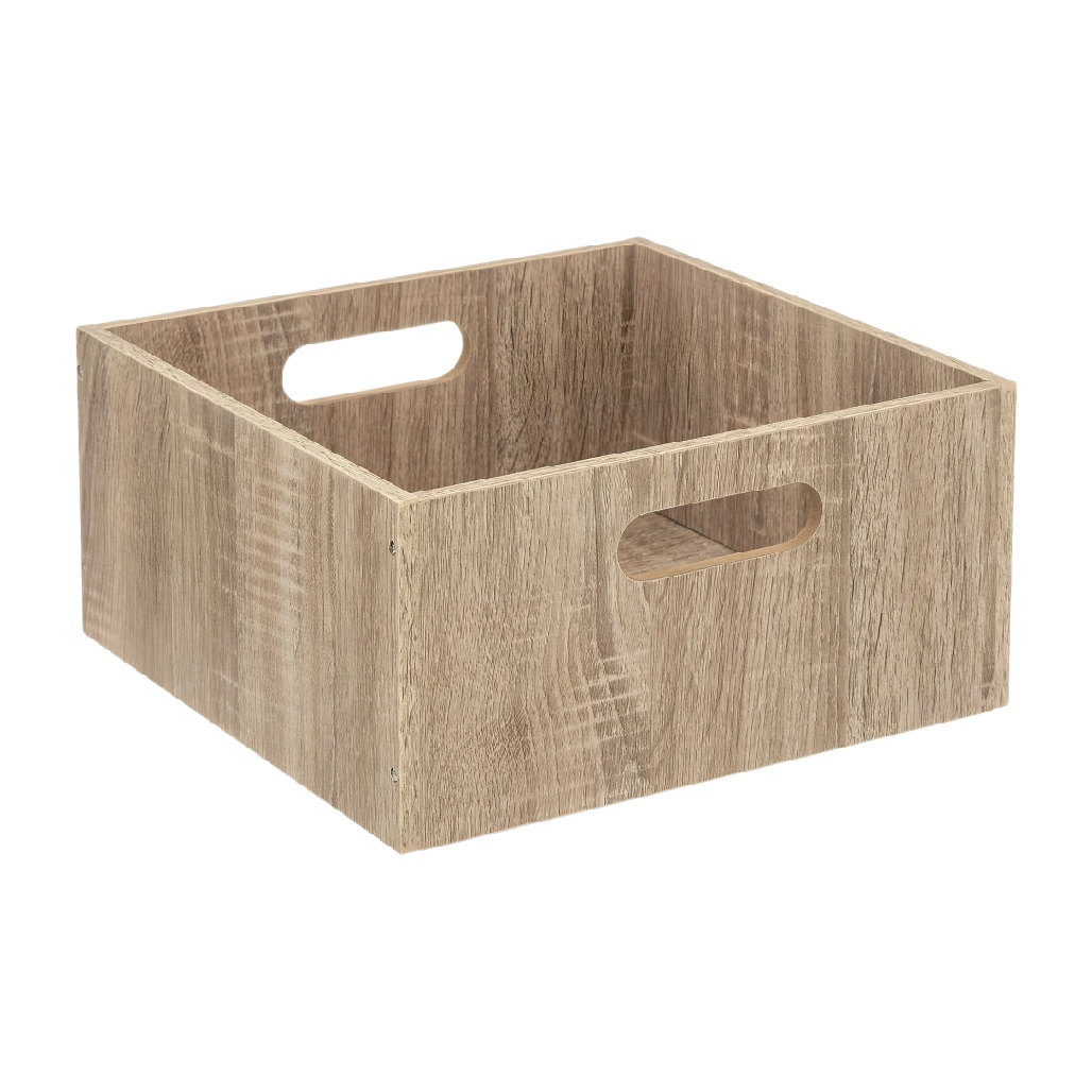 Boîte de rangement en bois d'ingénierie pour la maison - 30 x 20 x 15-maisonboite