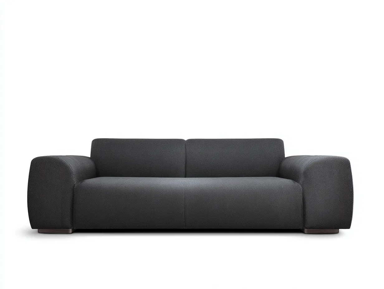 Divani a 3 posti - tessuto - 226x98x72 cm - grigio scuro - stile moderno per soggiorno-Homiyard