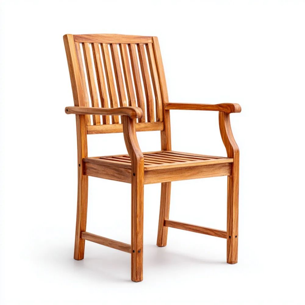 Chaise de jardin en teck 60x60x90 cm - Bois Naturel