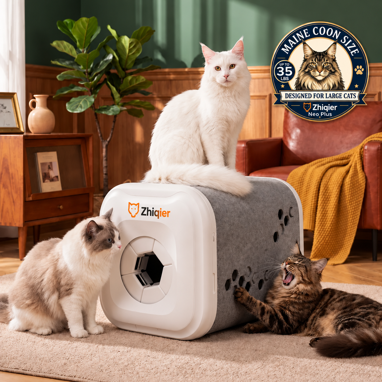 Automated Biomimetic Cat Grooming Station