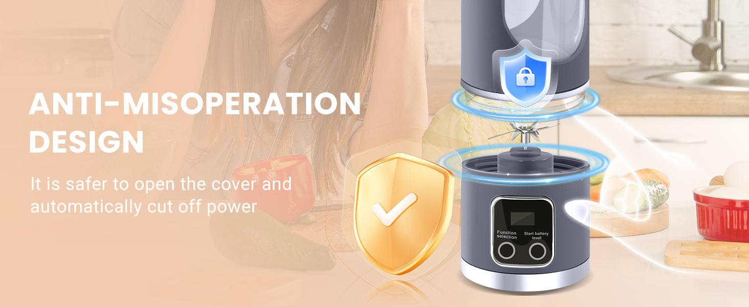 Ultimate Digital Juicer Blender with LED Display, Multimode Juicer Machine for Fruit & Vegetable, Leak-Proof, Large Capacity & USB Rechargeable Blender for Liquid Diet, Compact Smoothieblender Travel Mate, Household Kitchen Gadgets, Mother's Day Gifts