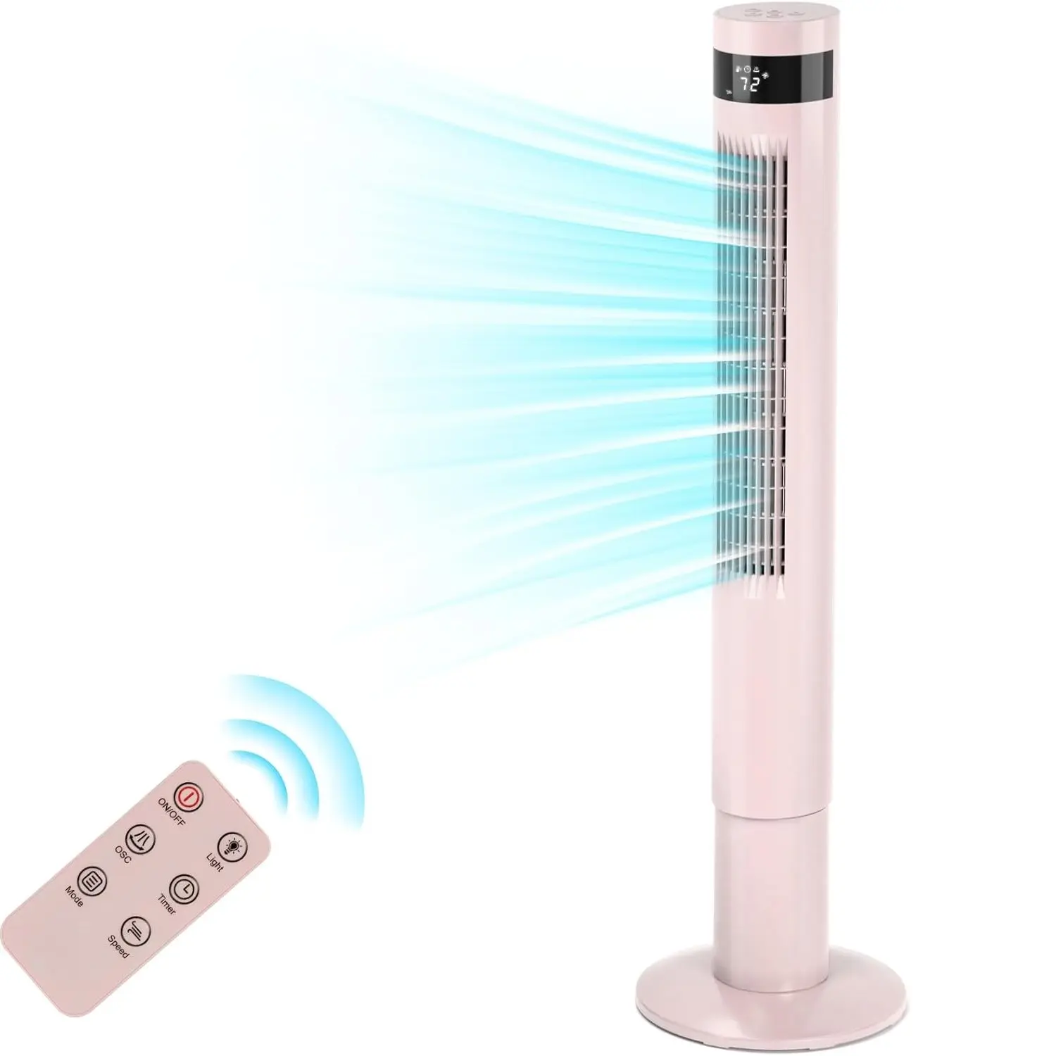 COWSAR 36" Bladeless Tower Fan with Remote Control