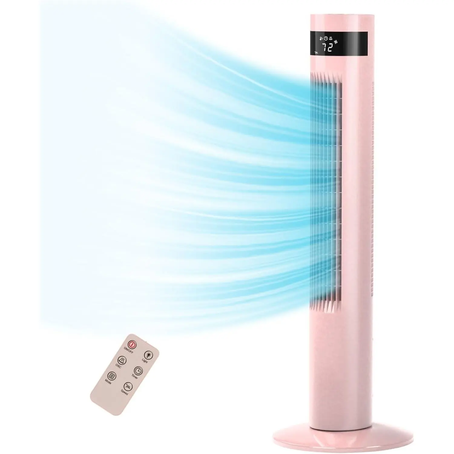 COWSAR 36" Bladeless Tower Fan with Remote Control