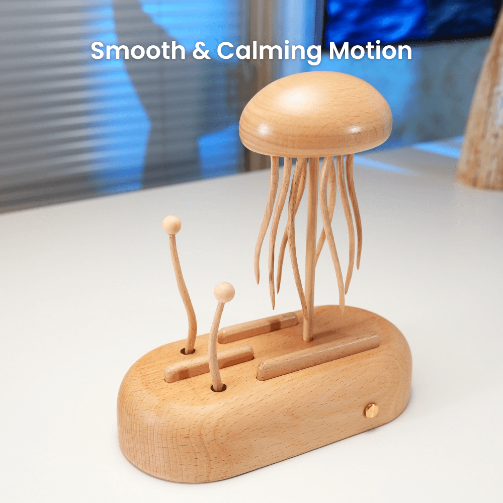 MarinerPoet Handcrafted Wooden Jellyfish Automaton(Big)