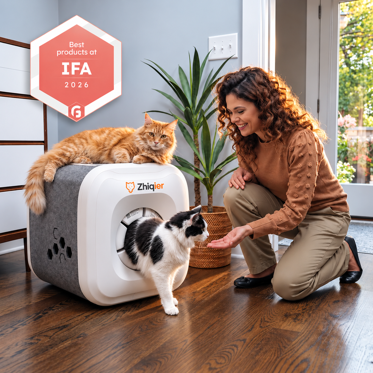 Automated Biomimetic Cat Grooming Station