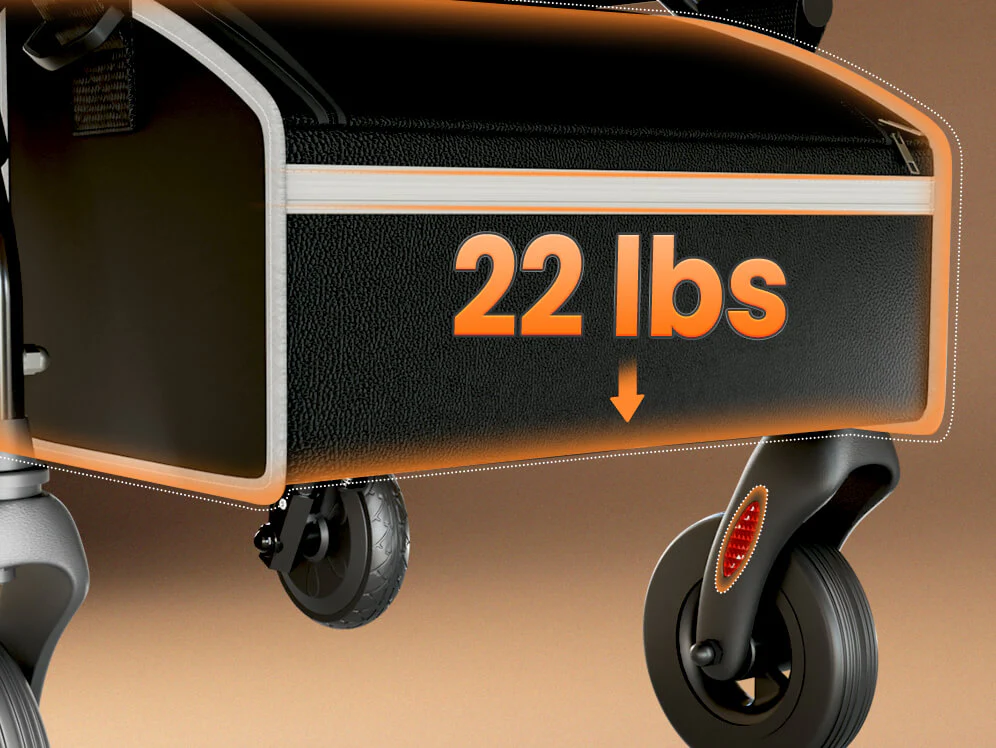 VOCIC Z63 Rollator with Adjustable Resistance - Speed Control Walker