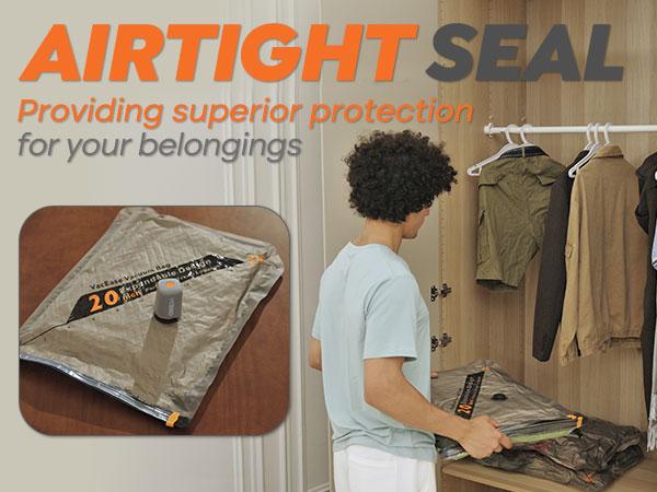 VACBIRD New X8 Vacuum Packing Pump Storage Bags-Rechargeable Wireless Pump Travel Storage Bags Set - 20 Pack Portable Space Saver Bags for Travel & Home - Vacuum Compression Packing Seal for Clothes, Blankets, Seasonal Storage VACBIRD New X8 Vacuum Packing Pump Storage Bags-Rechargeable Wireless Pump Travel Storage Bags Set - 20 Pack Portable Space Saver Bags for Travel & Home - Vacuum Compression Packing Seal for Clothes, Blankets, Seasonal Storage