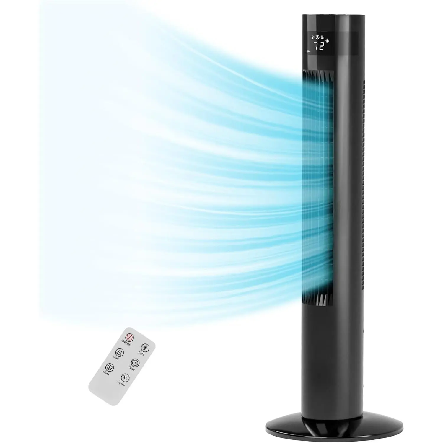 COWSAR 36" Bladeless Tower Fan with Remote Control