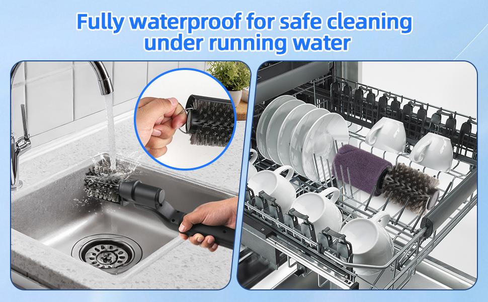 Drayvorx Electric BBQ Grill Brush Cordless and Rechargeable,Two Replacement Cleaning Brushes,Adjustable Angle, Barbecue Accessories,Barbecue Utensils,Wire Brushes for Cleaning Rust, Grill, Dirt, Paint Removal, Welding