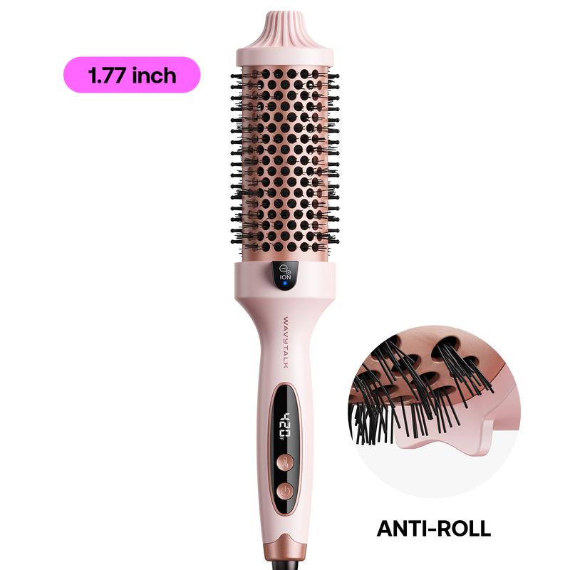 Wavytalk Blowout Boost VIP Volume Festival Bundle, Thermal Brush 1.5 inch for Blowout Look, Tourmaline Ceramic Negative Ion Technology, 5 Temperature Settings Dual Voltage