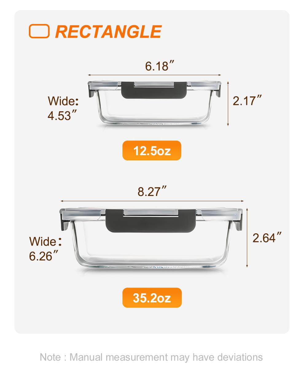 Glass Food Storage Containers Set 10-Pack BPA-Free & Leak-Proof Multicolor Kitchen Utensils for Meal Prep, Microwave, Oven, Freezer, Dishwasher Use Reusable Stackable&nbsp;Portable