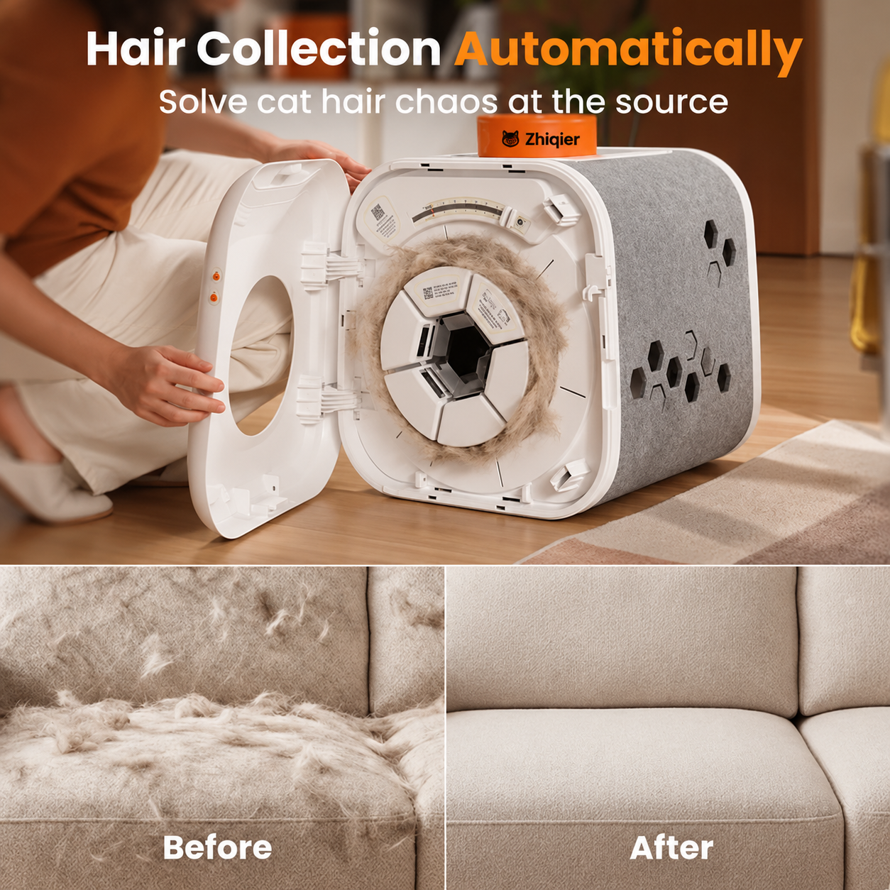 Automated Biomimetic Cat Grooming Station