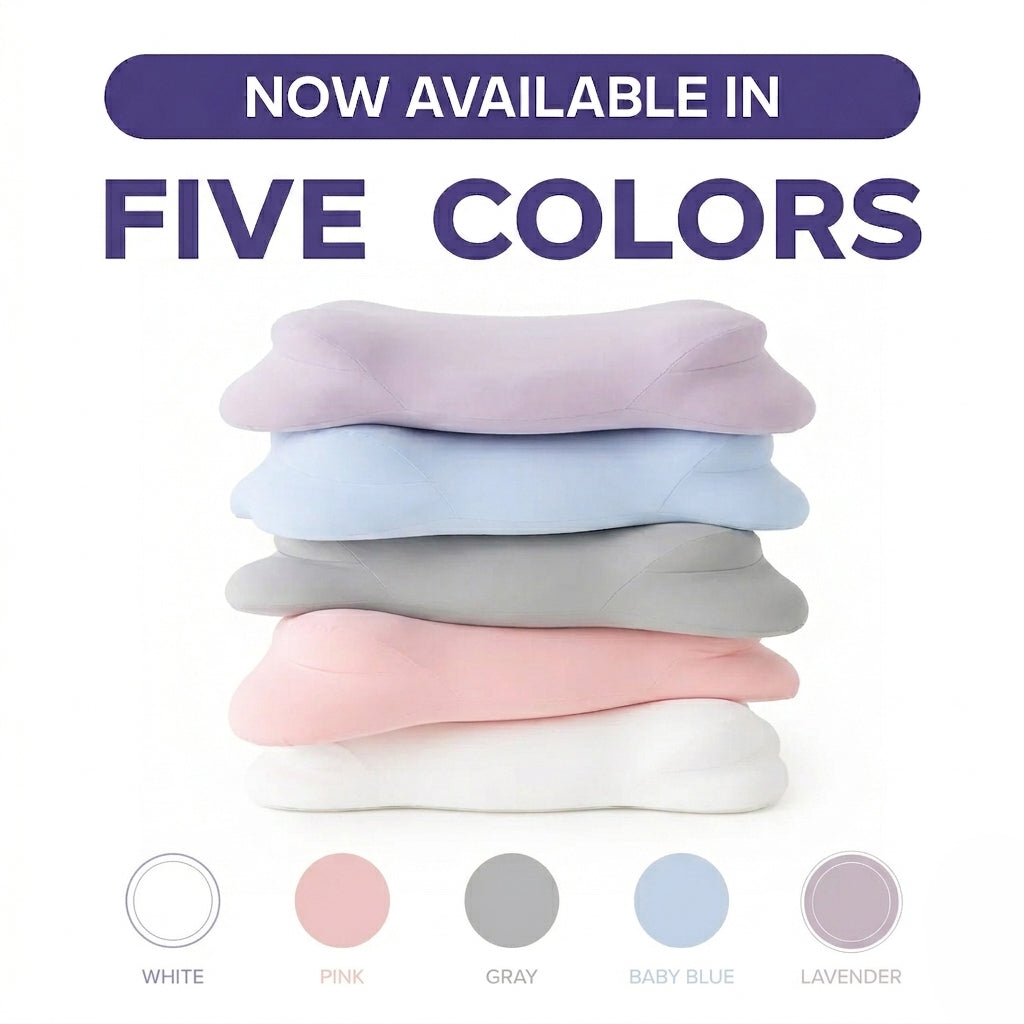 Ergonomic Memory Foam Pillow - Cervical Neck Support Pillow for Side & Back Sleepers, Breathable