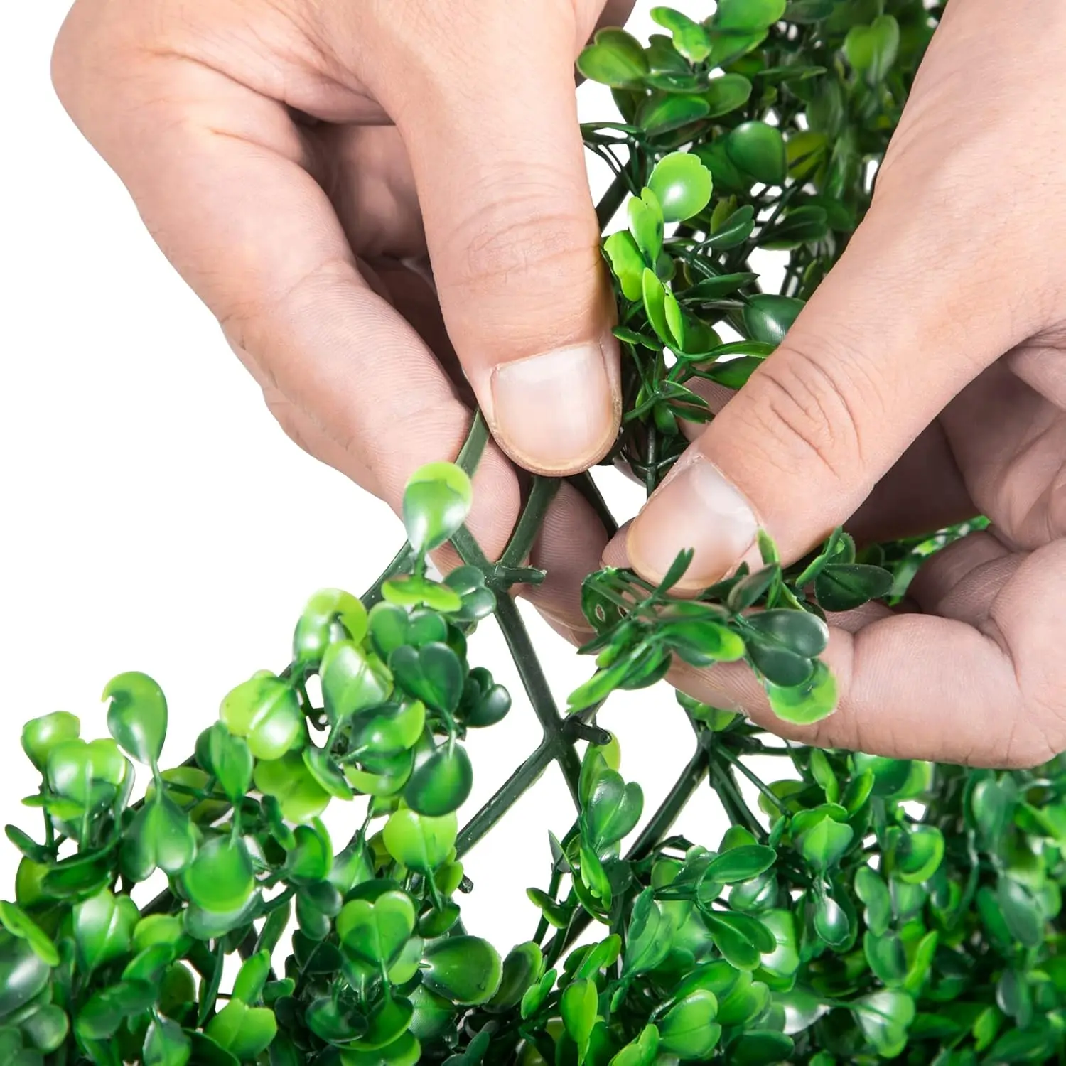 24-Pack Artificial Boxwood Panels （20"x20" ）