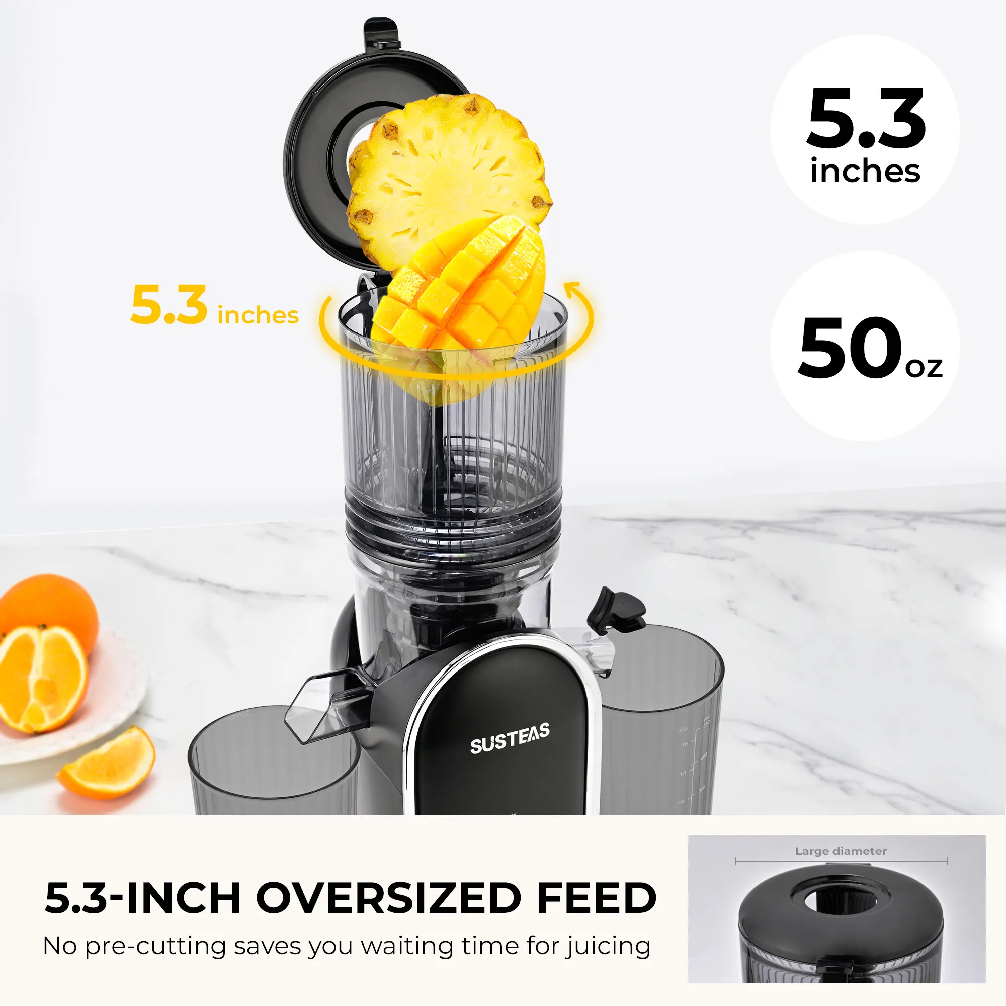 Cold Press Juicer - High Yield & Easy Clean