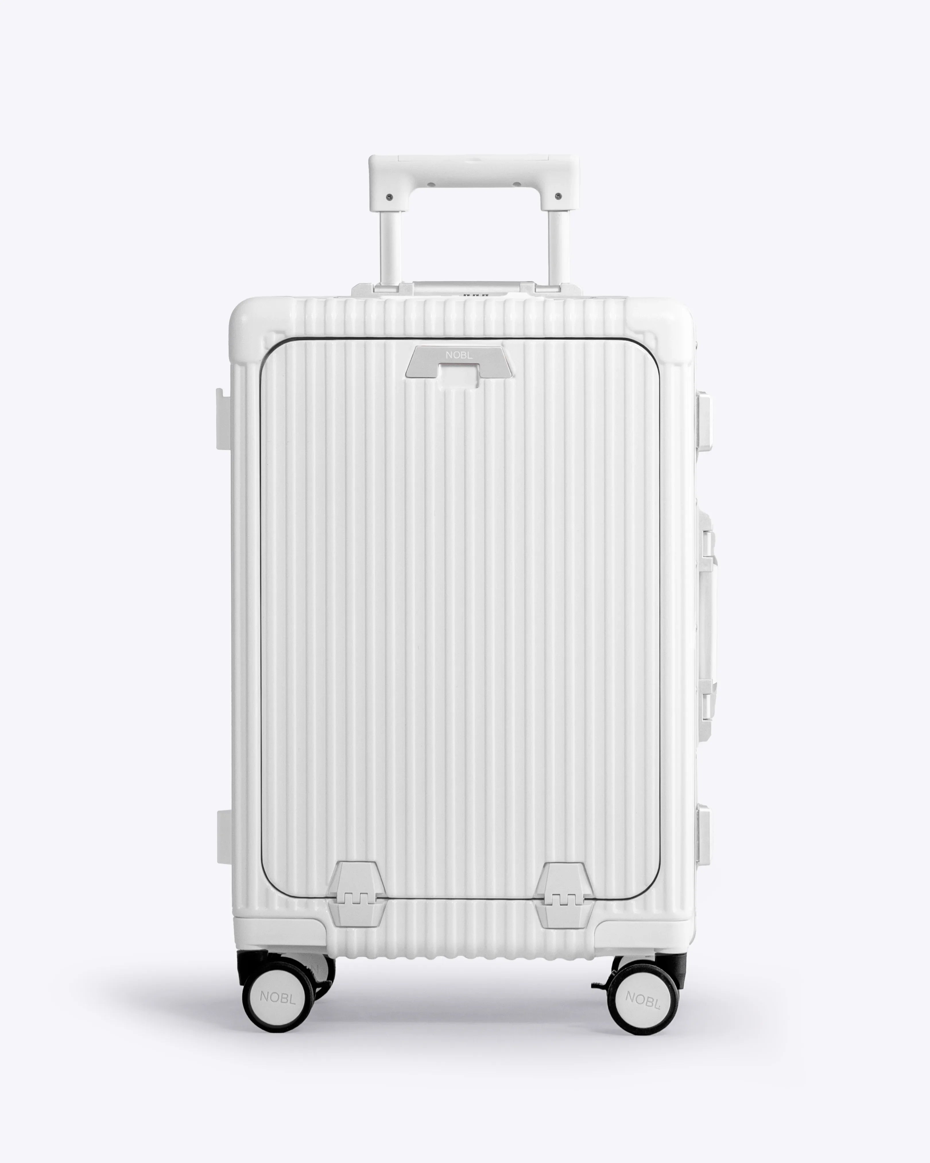 All-in-One Smart Carry-On Suitcase with GPS Tracking, Front Laptop Pocket, USB Charger & Cup Holder