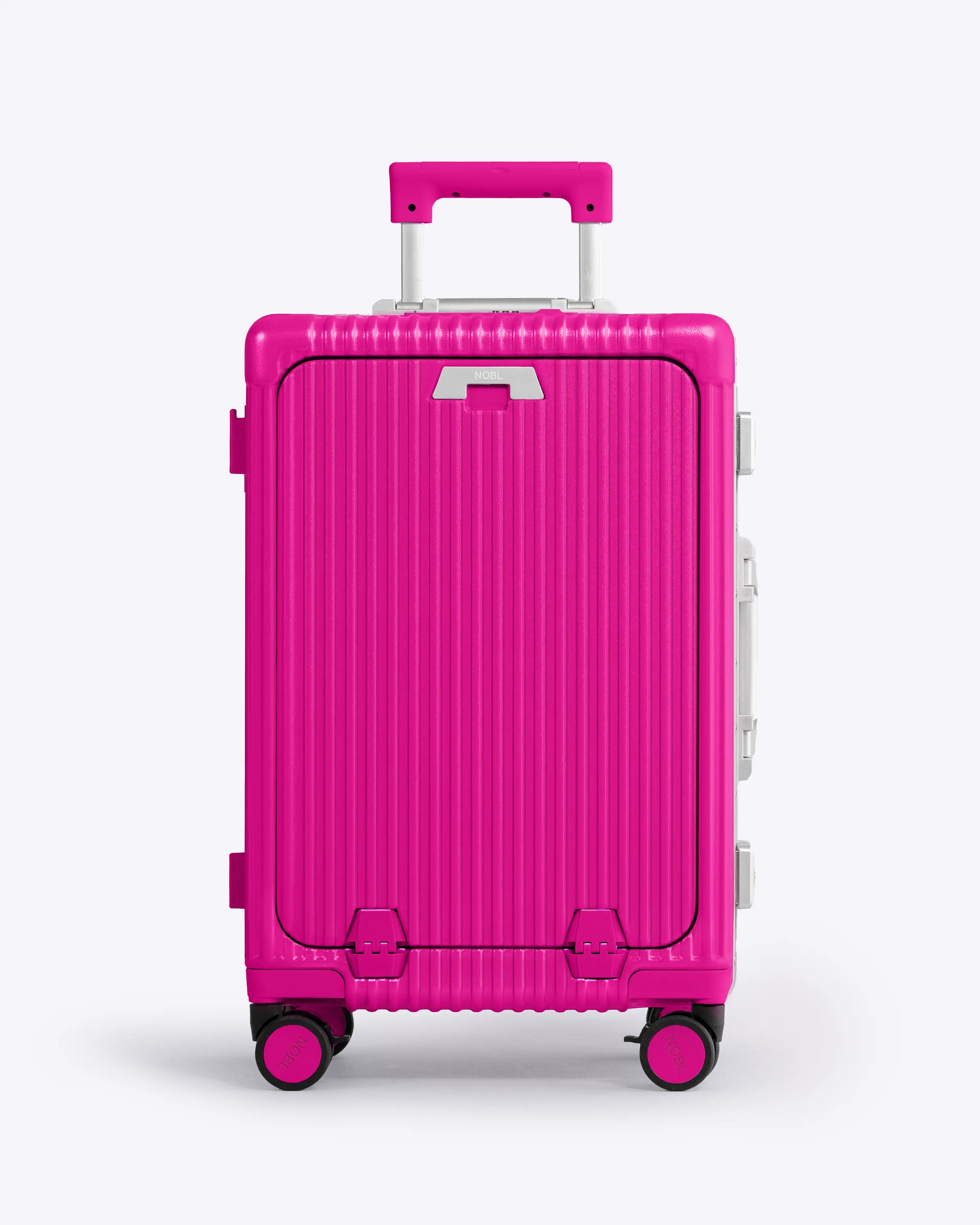 All-in-One Smart Carry-On Suitcase with GPS Tracking, Front Laptop Pocket, USB Charger & Cup Holder