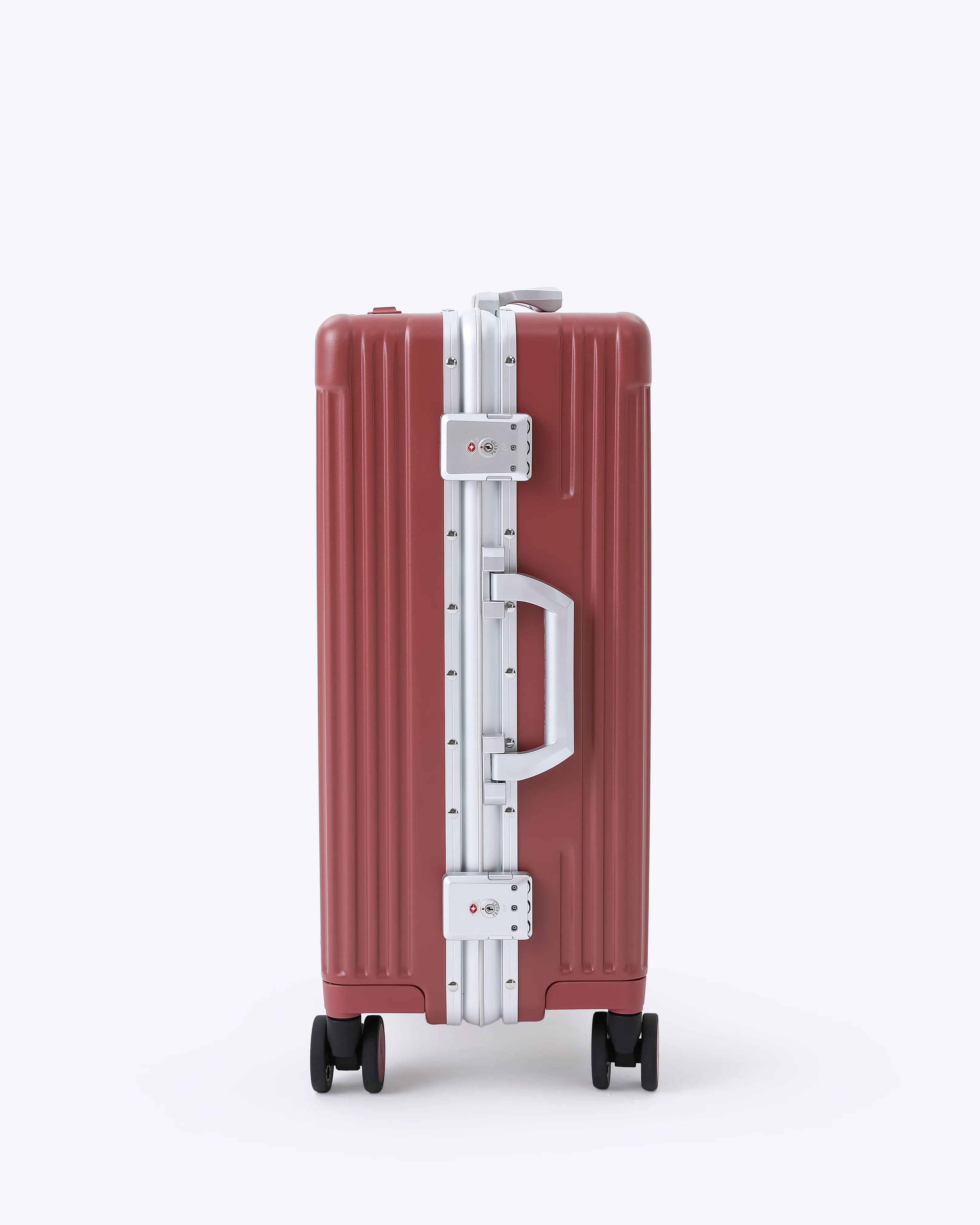 All-in-One Smart Carry-On Suitcase with GPS Tracking, Front Laptop Pocket, USB Charger & Cup Holder