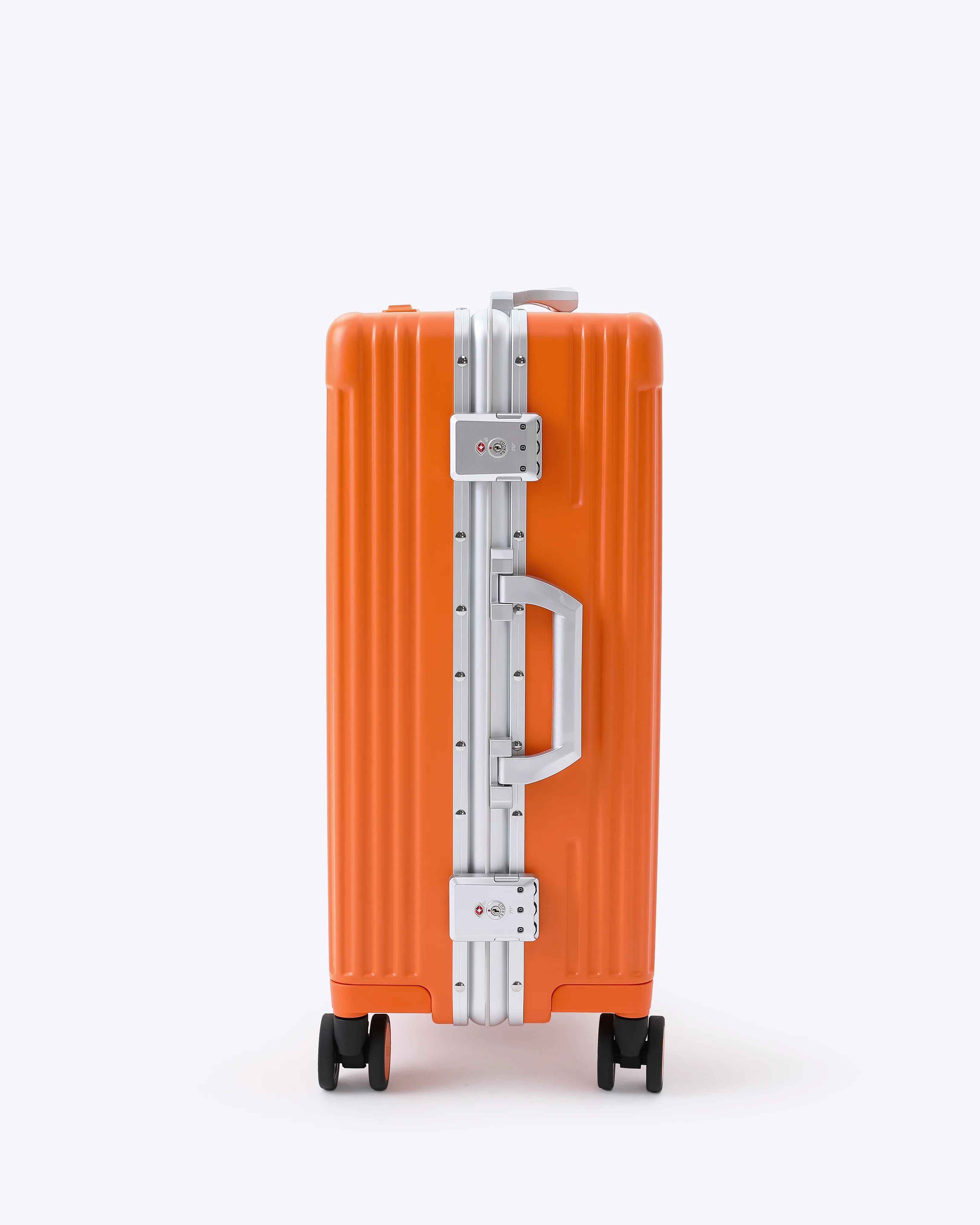 All-in-One Smart Carry-On Suitcase with GPS Tracking, Front Laptop Pocket, USB Charger & Cup Holder