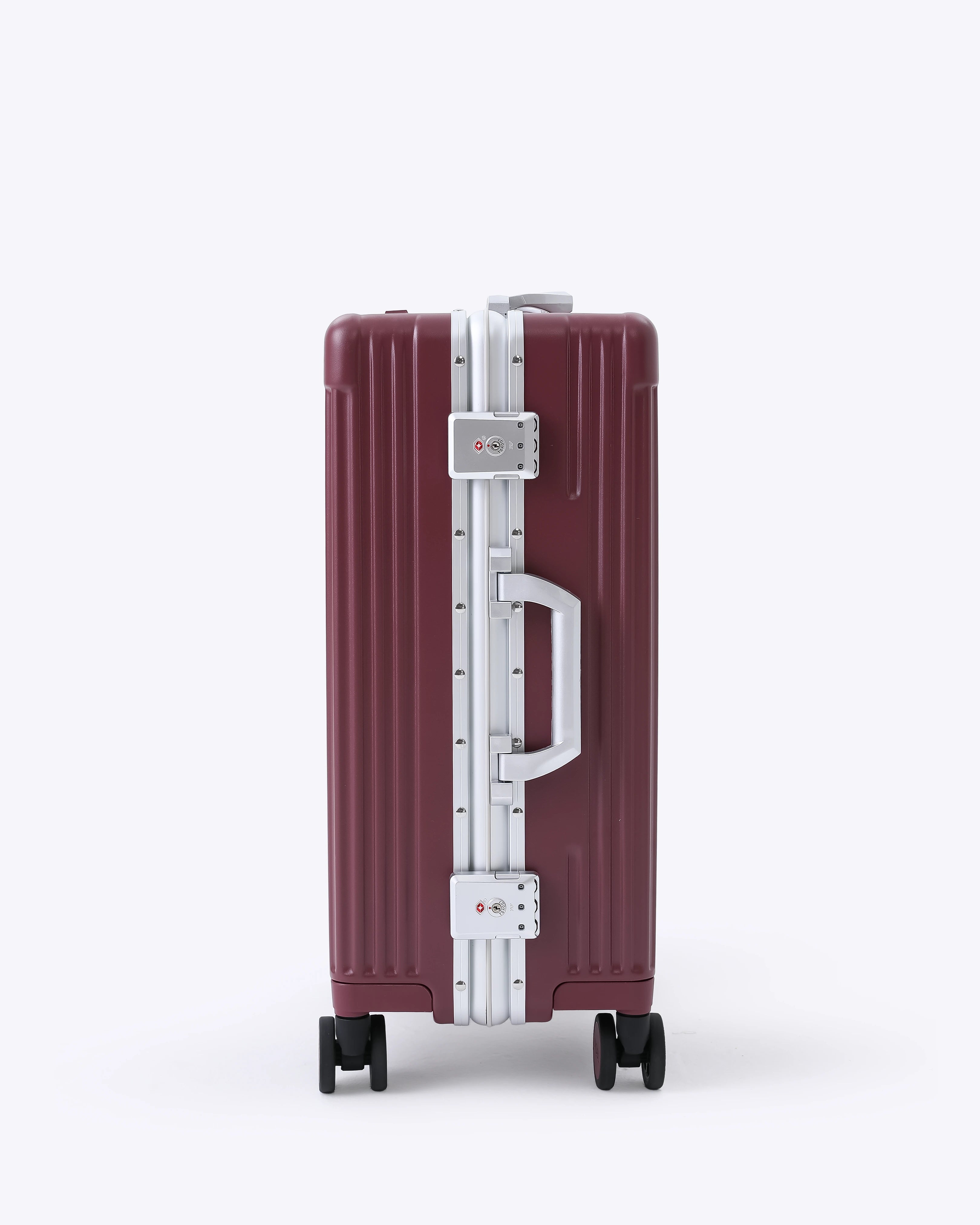 All-in-One Smart Carry-On Suitcase with GPS Tracking, Front Laptop Pocket, USB Charger & Cup Holder