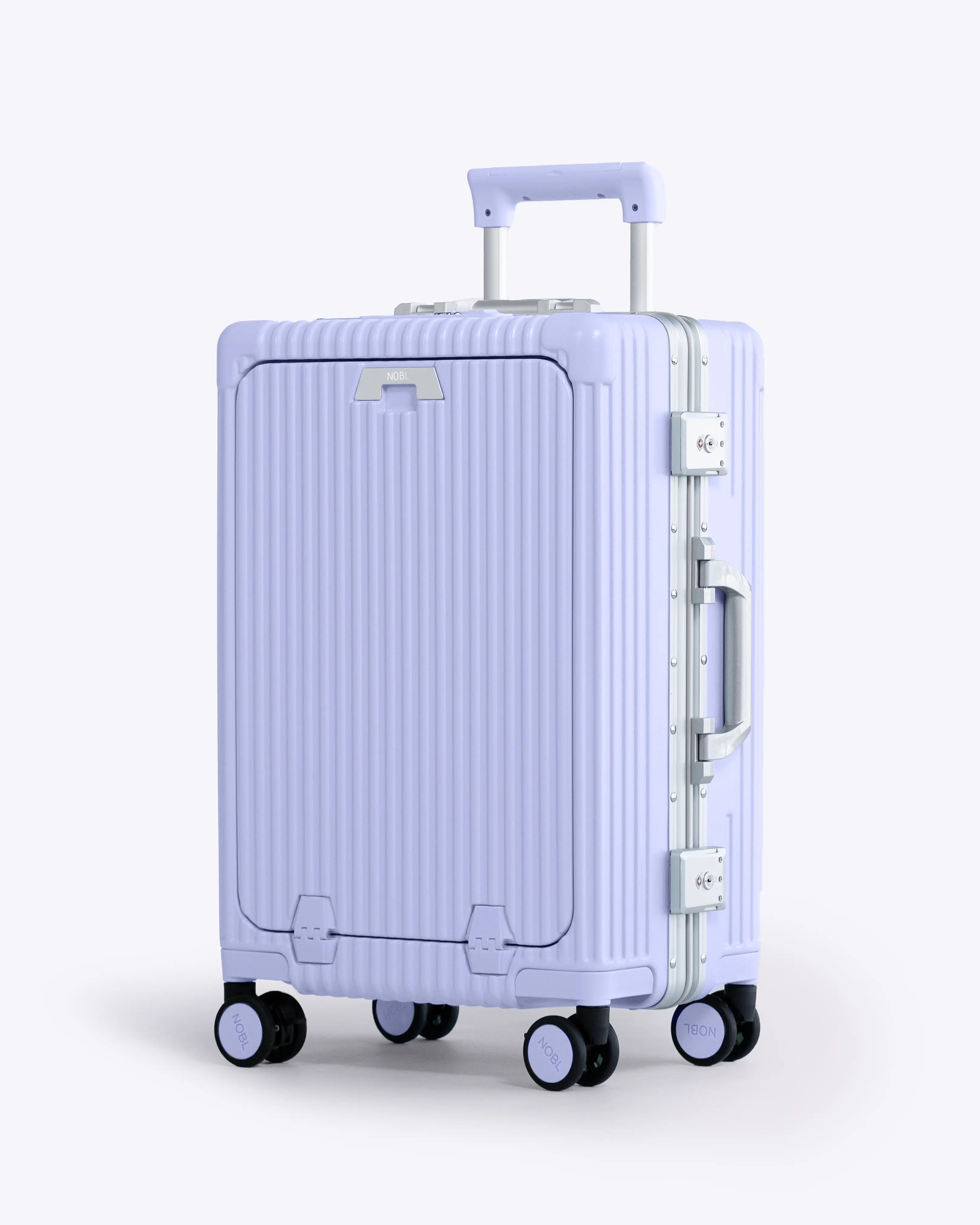 All-in-One Smart Carry-On Suitcase with GPS Tracking, Front Laptop Pocket, USB Charger & Cup Holder