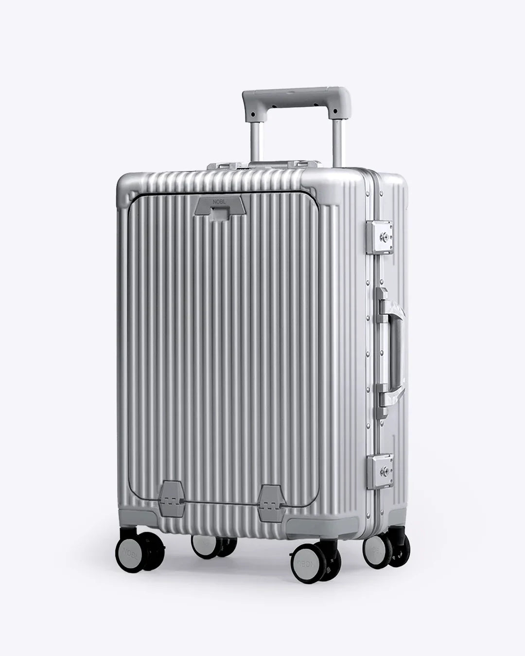All-in-One Smart Carry-On Suitcase with GPS Tracking, Front Laptop Pocket, USB Charger & Cup Holder