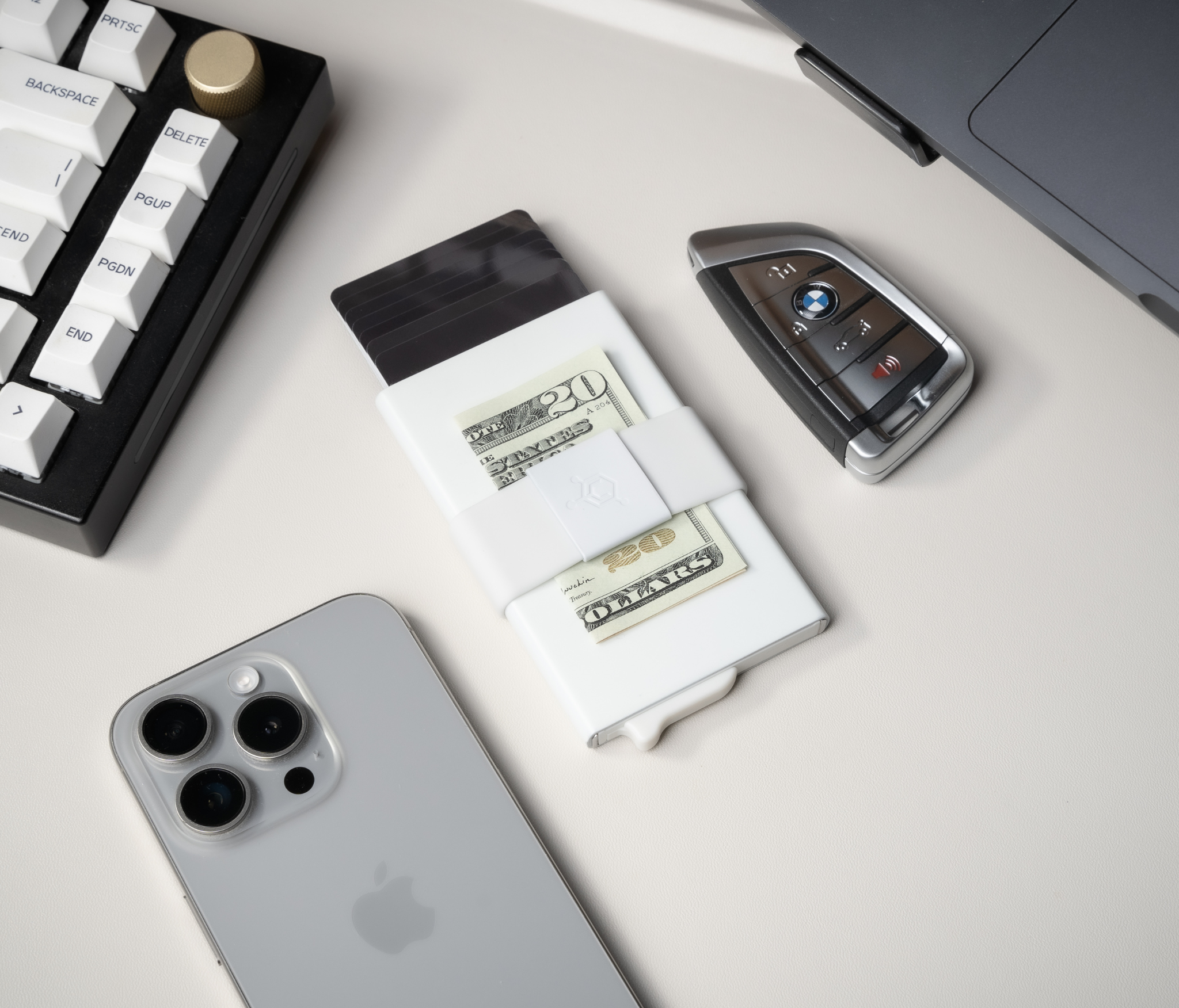 Slim Tactical Stealth Wallet for Men: Metal RFID Blocking Card Case with Money Clip