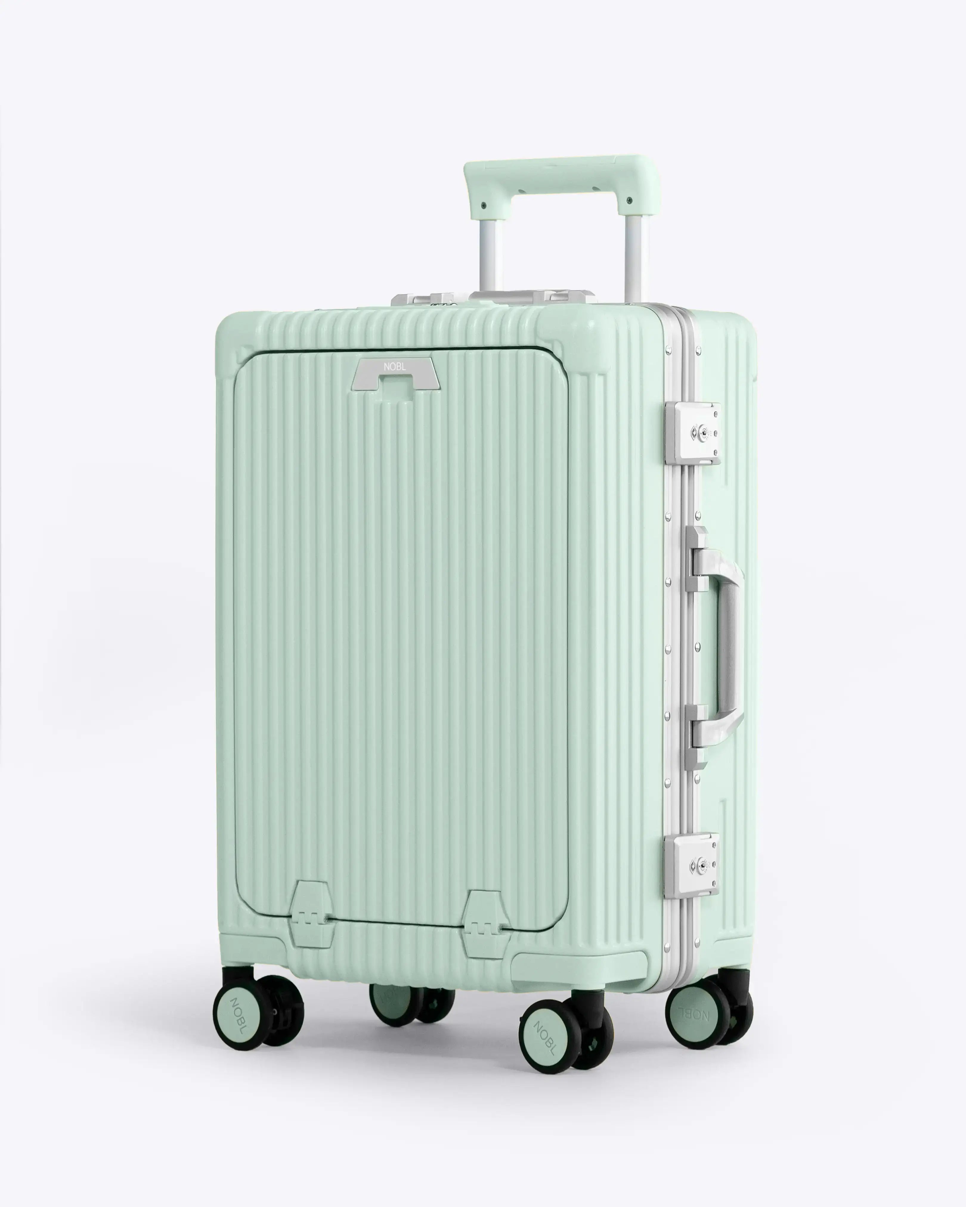 All-in-One Smart Carry-On Suitcase with GPS Tracking, Front Laptop Pocket, USB Charger & Cup Holder
