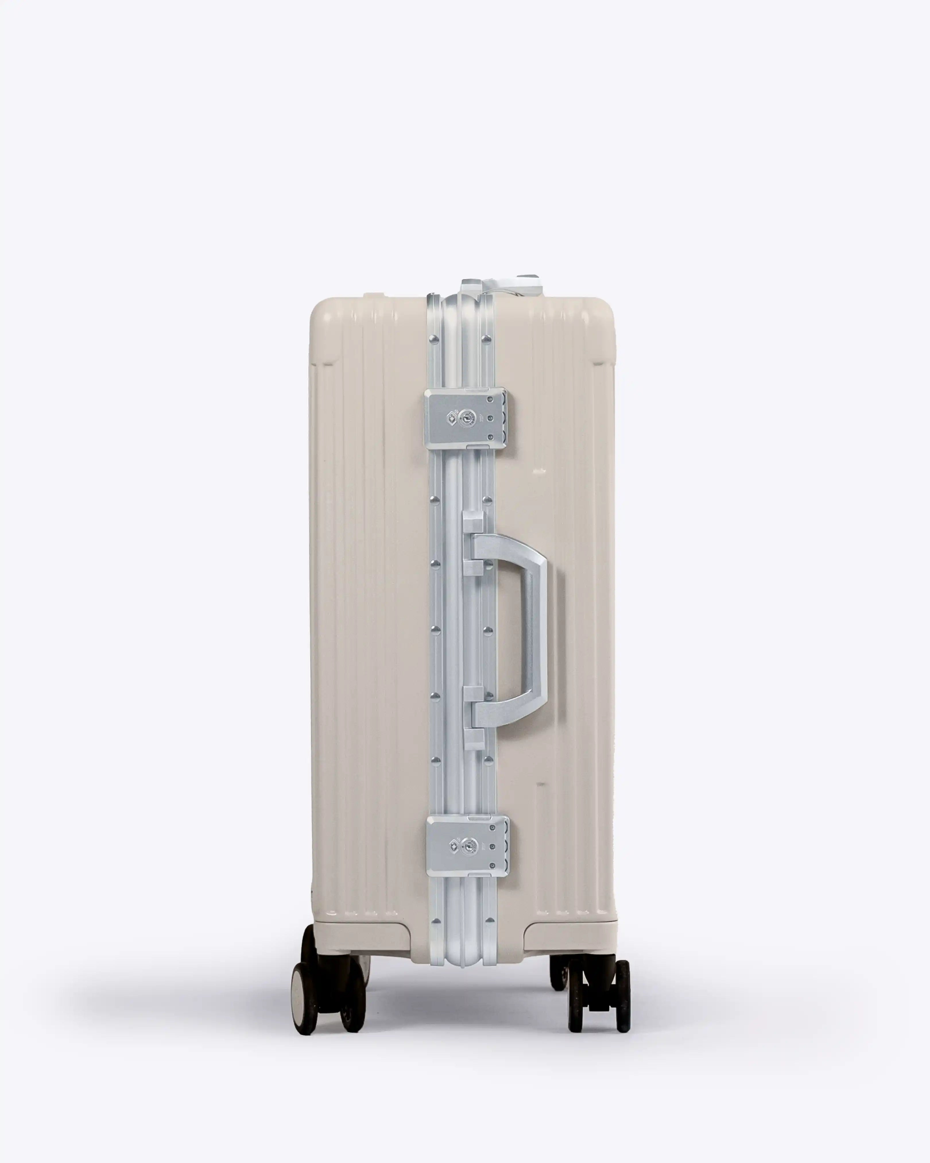 All-in-One Smart Carry-On Suitcase with GPS Tracking, Front Laptop Pocket, USB Charger & Cup Holder