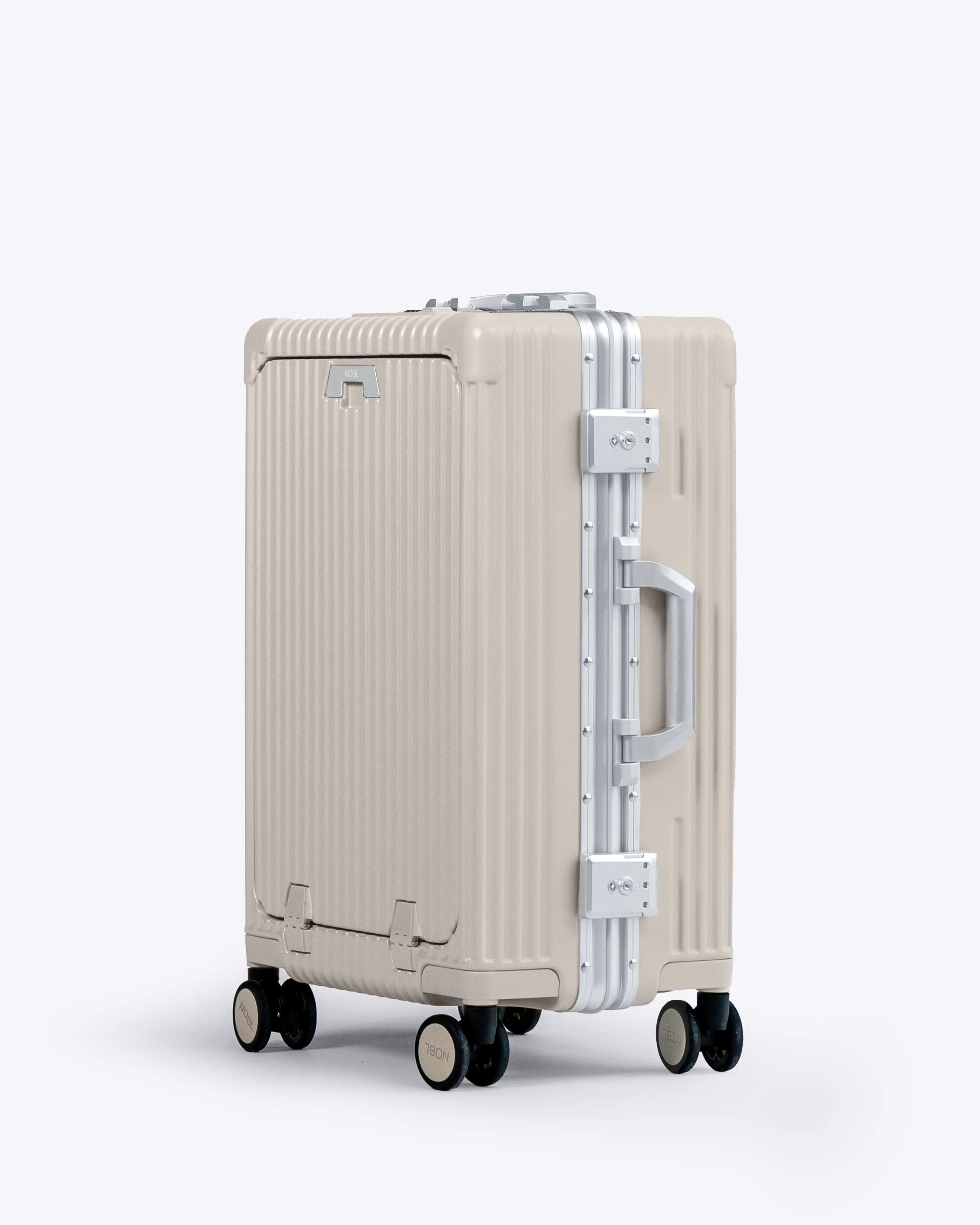 All-in-One Smart Carry-On Suitcase with GPS Tracking, Front Laptop Pocket, USB Charger & Cup Holder