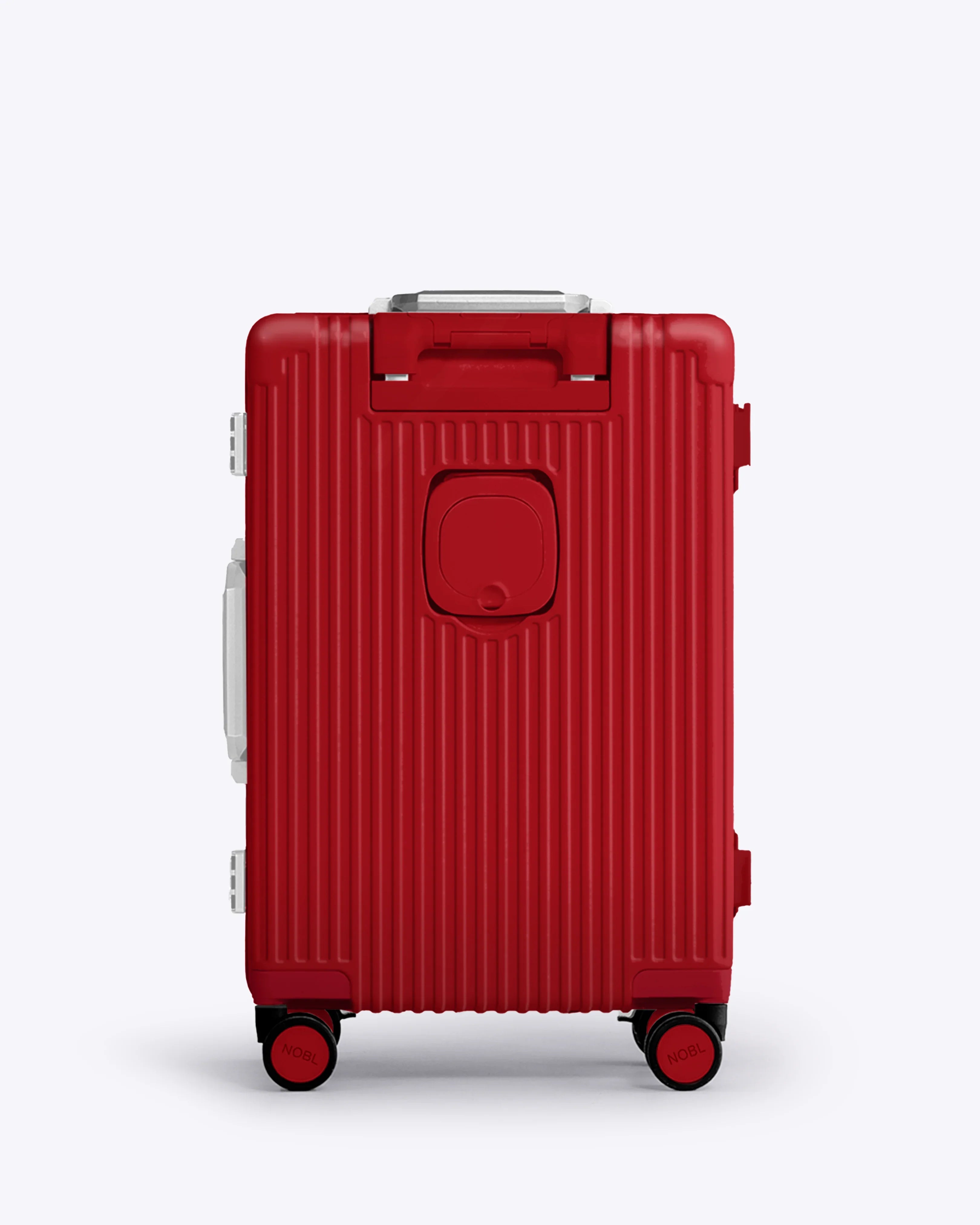 All-in-One Smart Carry-On Suitcase with GPS Tracking, Front Laptop Pocket, USB Charger & Cup Holder