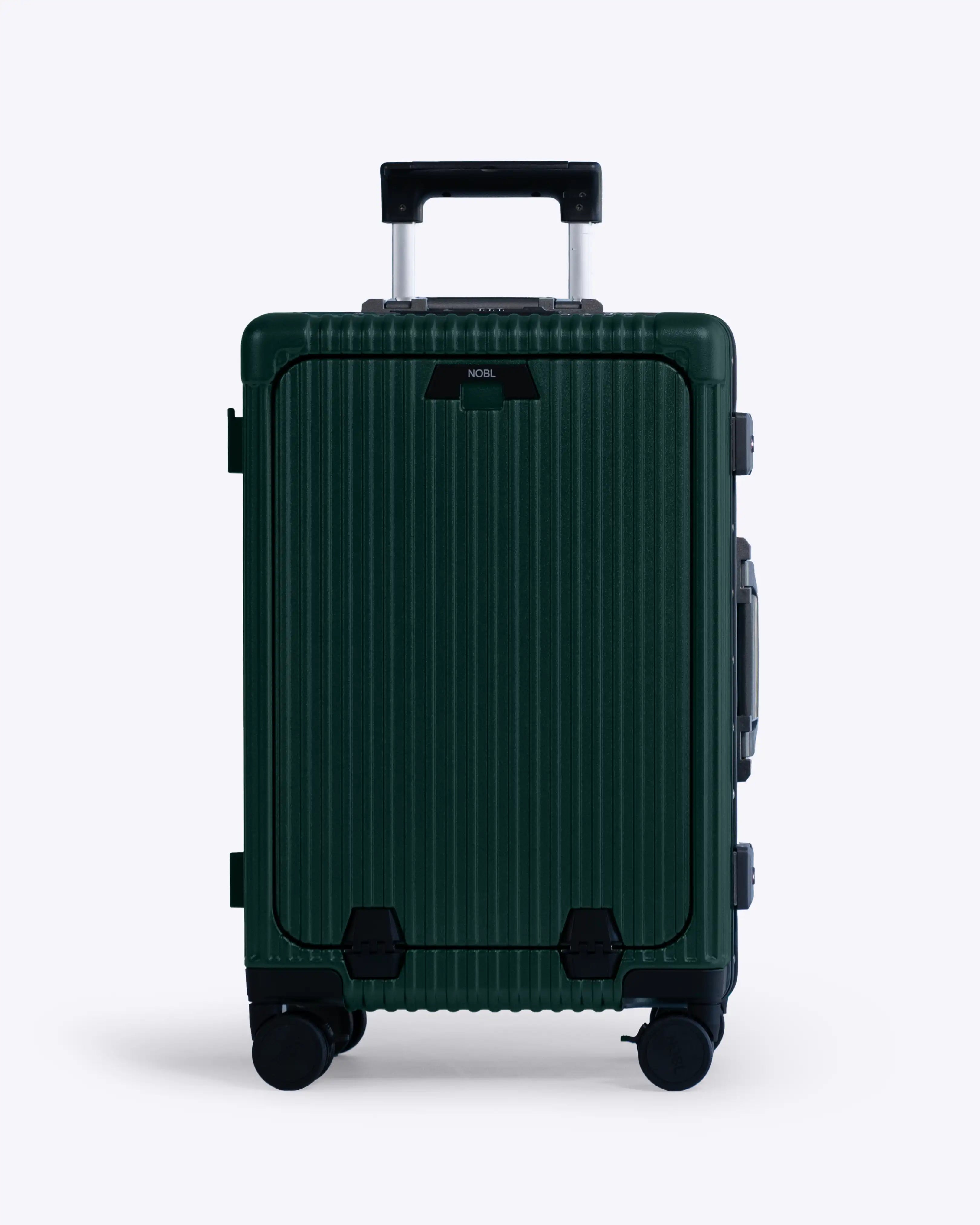 All-in-One Smart Carry-On Suitcase with GPS Tracking, Front Laptop Pocket, USB Charger & Cup Holder