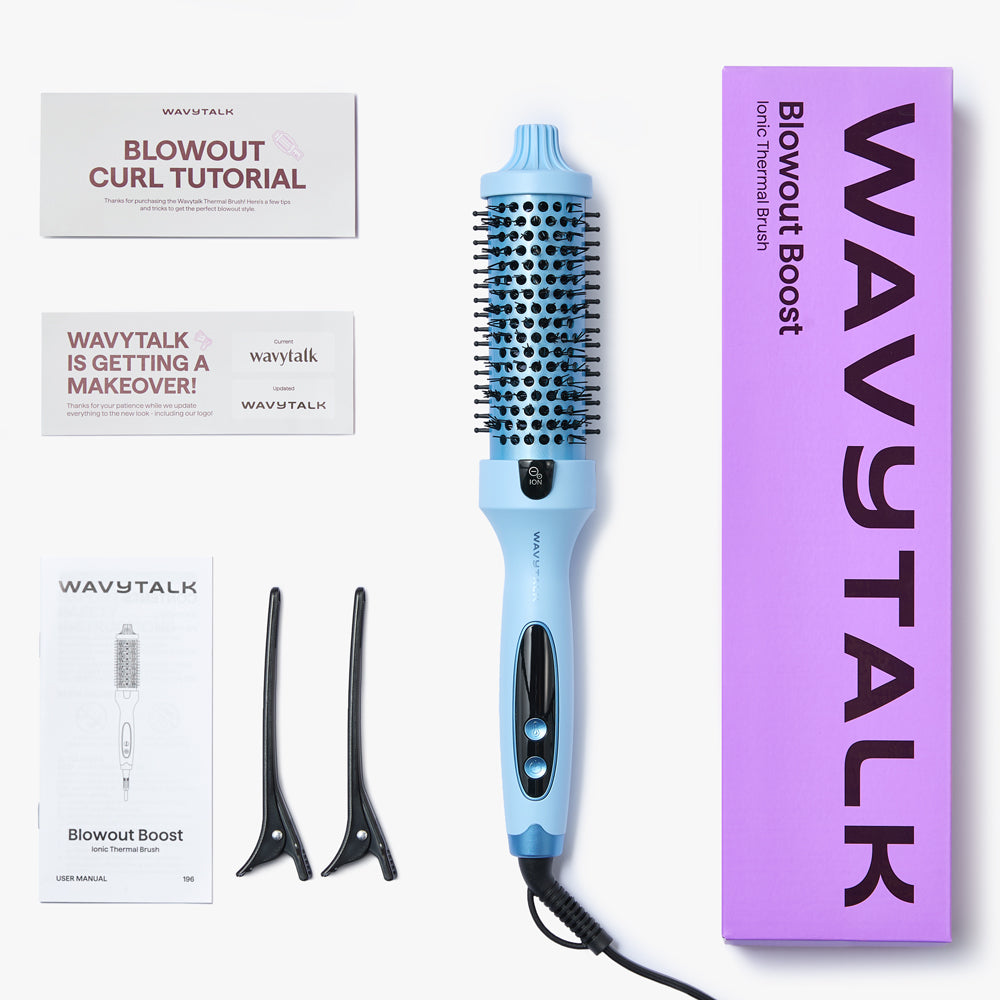 Thermal Brush, Blowout Boost 1.5 inch Heated Round Brush for Blowout Look