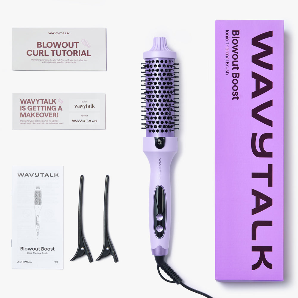 Thermal Brush, Blowout Boost 1.5 inch Heated Round Brush for Blowout Look