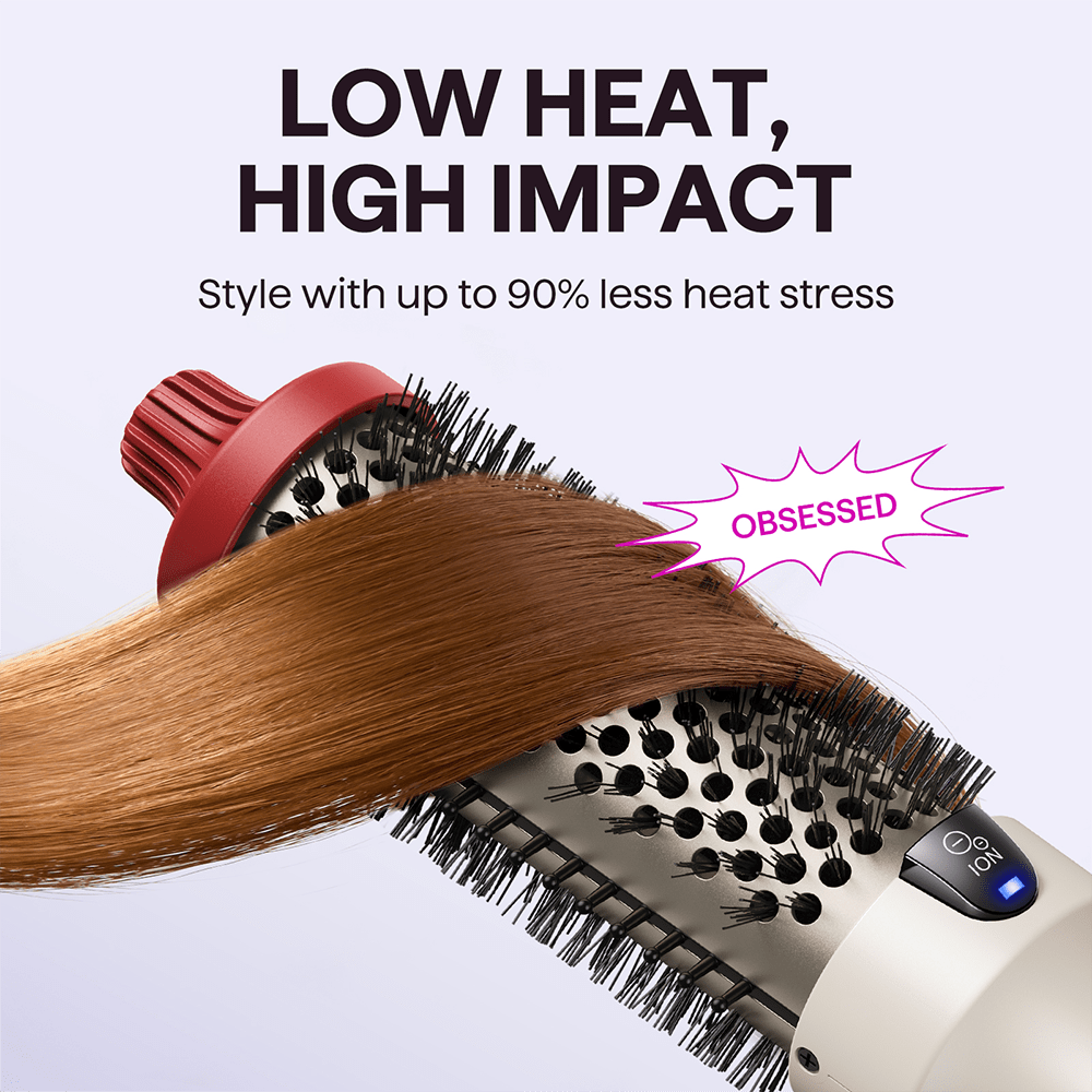 Thermal Brush, Blowout Boost 1.5 inch Heated Round Brush for Blowout Look