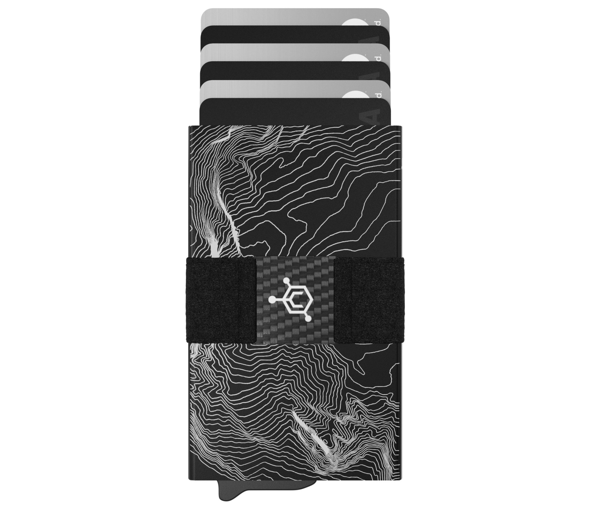 Slim Tactical Stealth Wallet for Men: Metal RFID Blocking Card Case with Money Clip