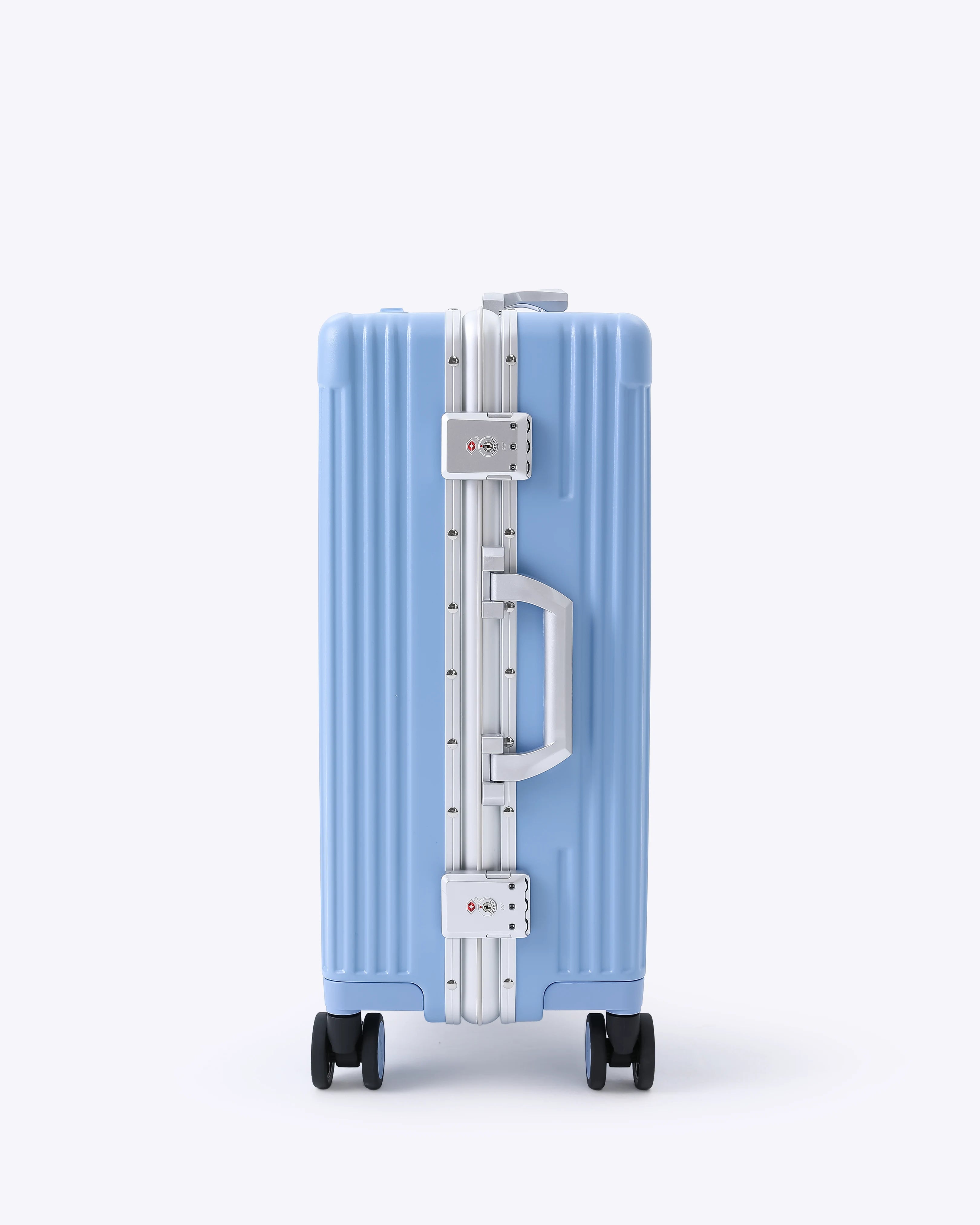 All-in-One Smart Carry-On Suitcase with GPS Tracking, Front Laptop Pocket, USB Charger & Cup Holder