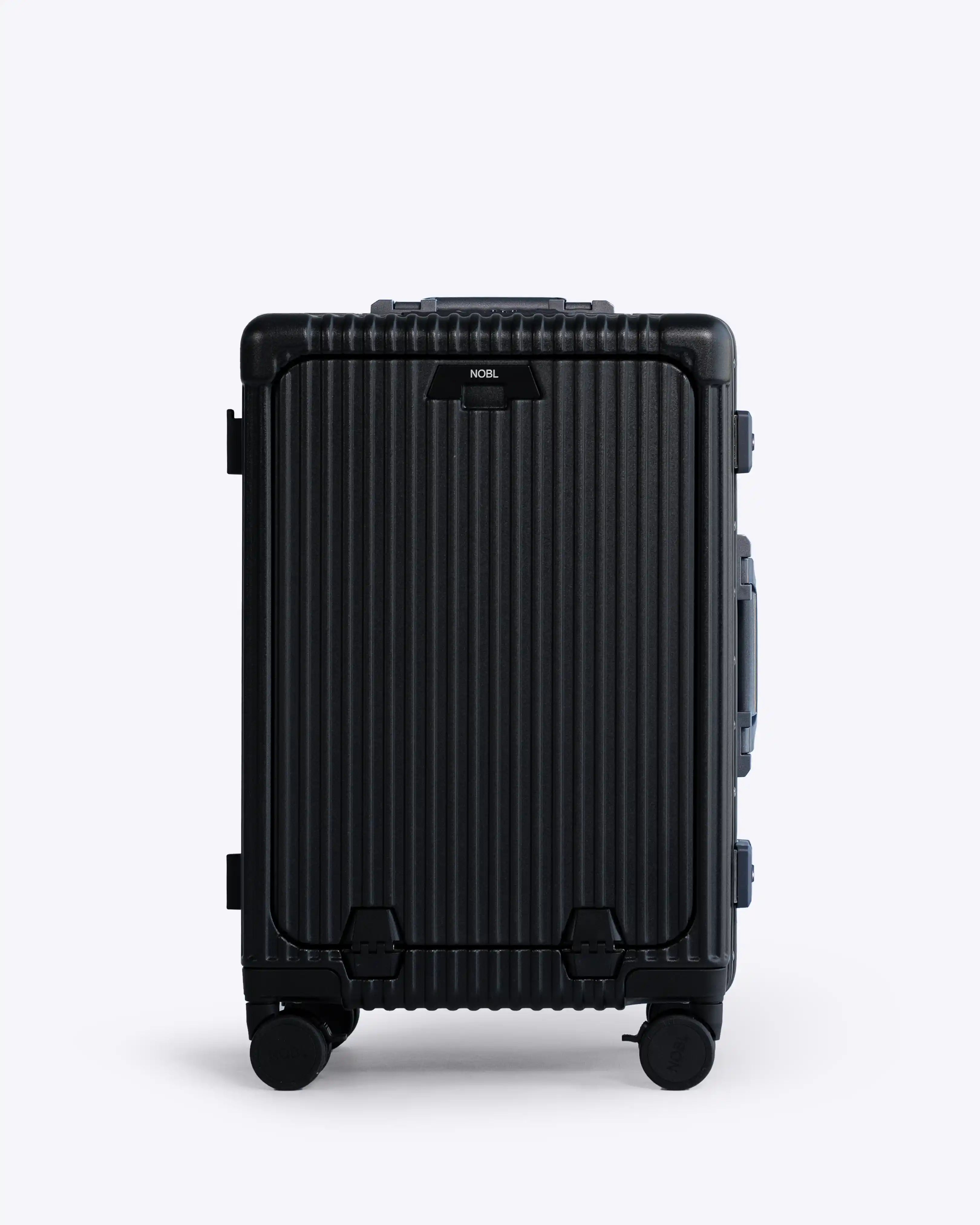 All-in-One Smart Carry-On Suitcase with GPS Tracking, Front Laptop Pocket, USB Charger & Cup Holder