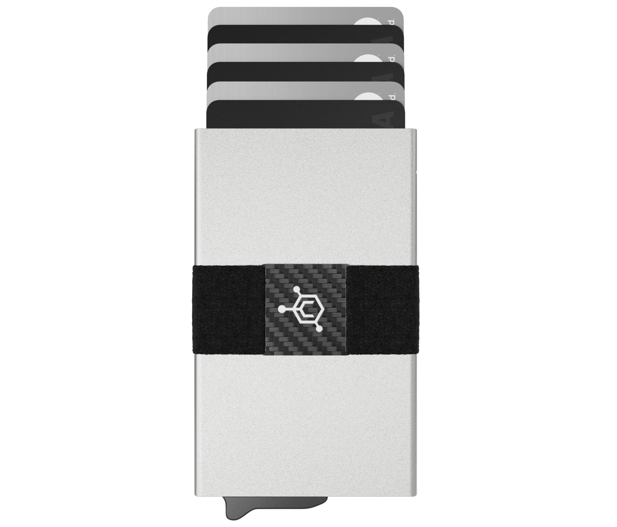 Slim Tactical Stealth Wallet for Men: Metal RFID Blocking Card Case with Money Clip