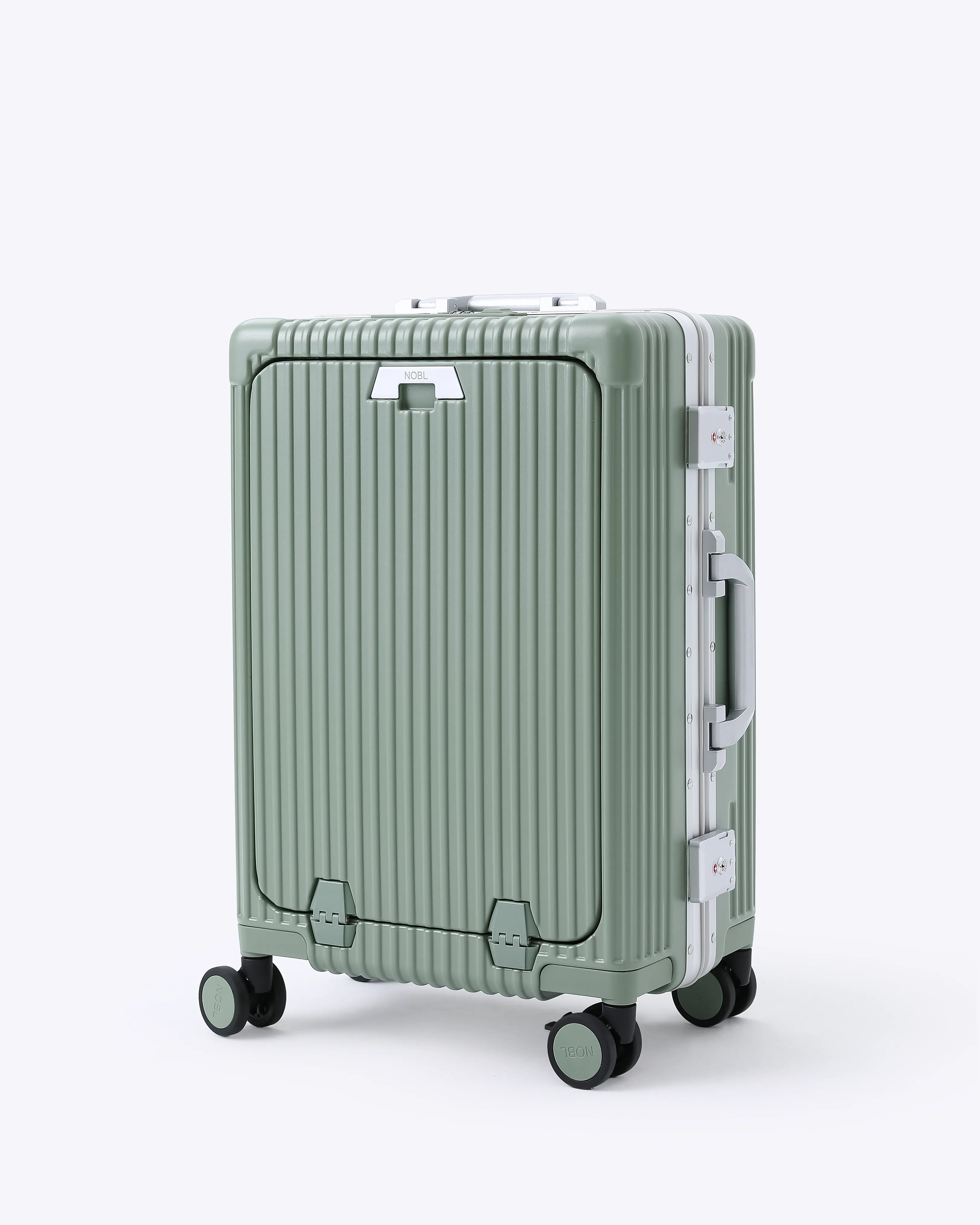 All-in-One Smart Carry-On Suitcase with GPS Tracking, Front Laptop Pocket, USB Charger & Cup Holder