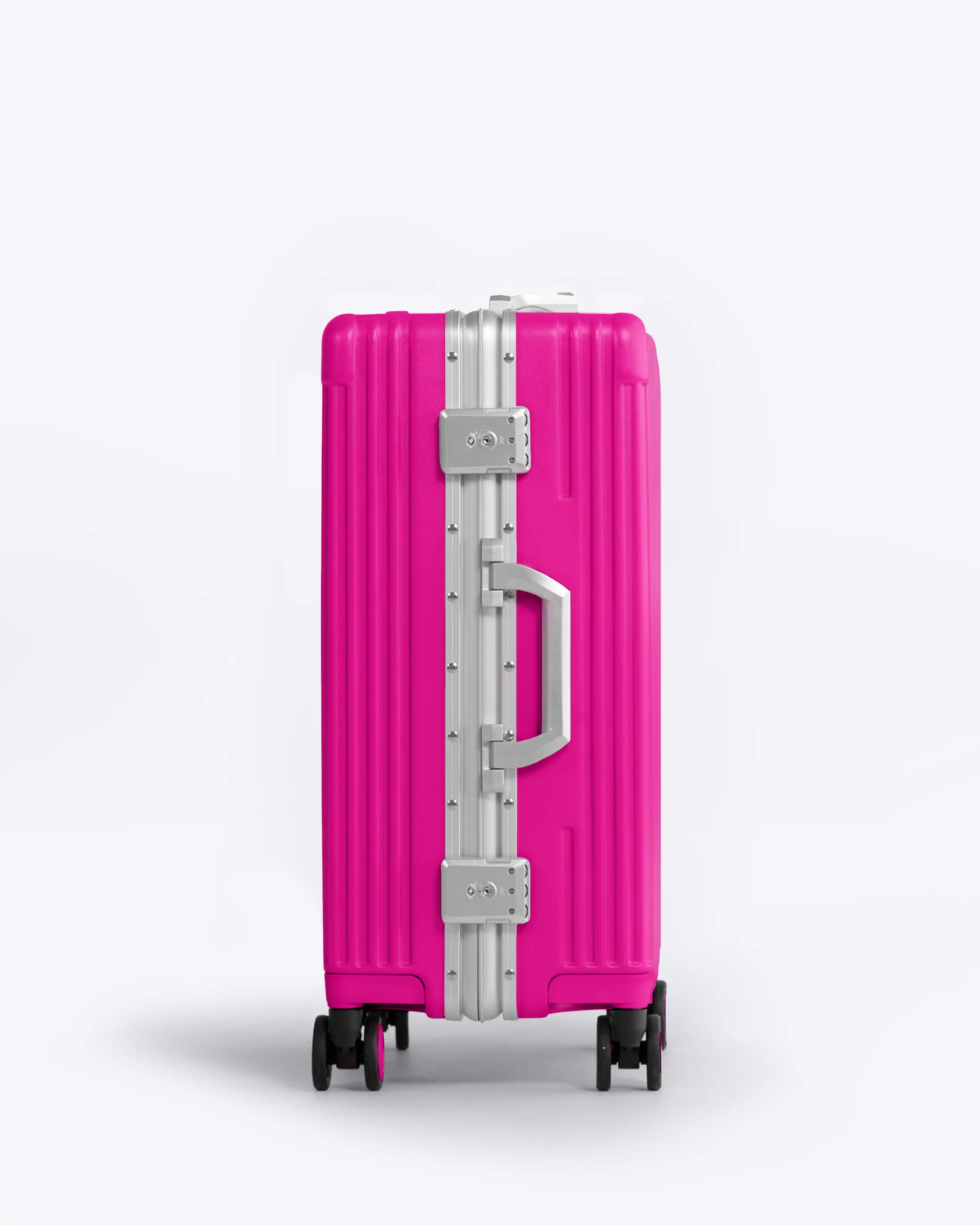 All-in-One Smart Carry-On Suitcase with GPS Tracking, Front Laptop Pocket, USB Charger & Cup Holder