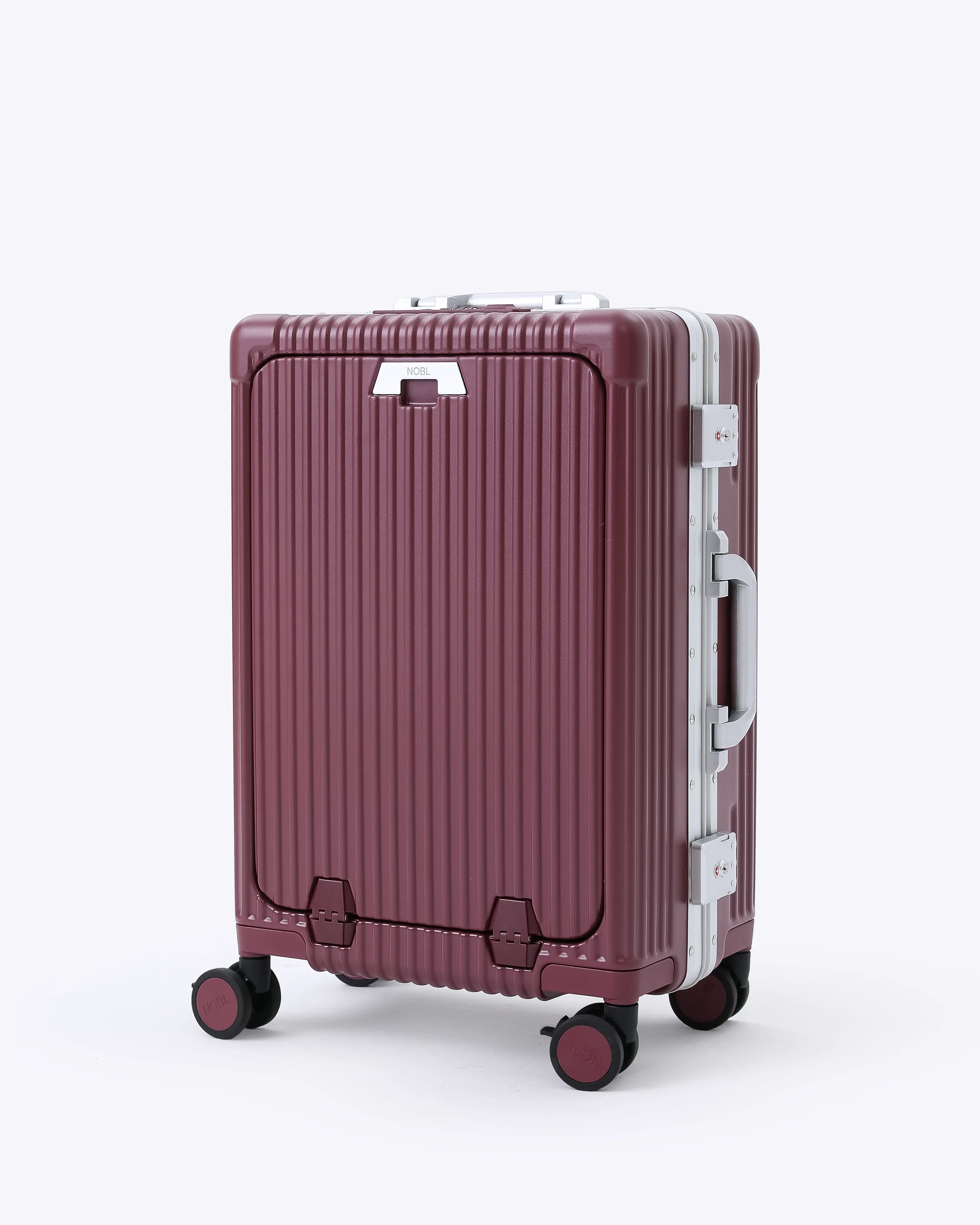 All-in-One Smart Carry-On Suitcase with GPS Tracking, Front Laptop Pocket, USB Charger & Cup Holder