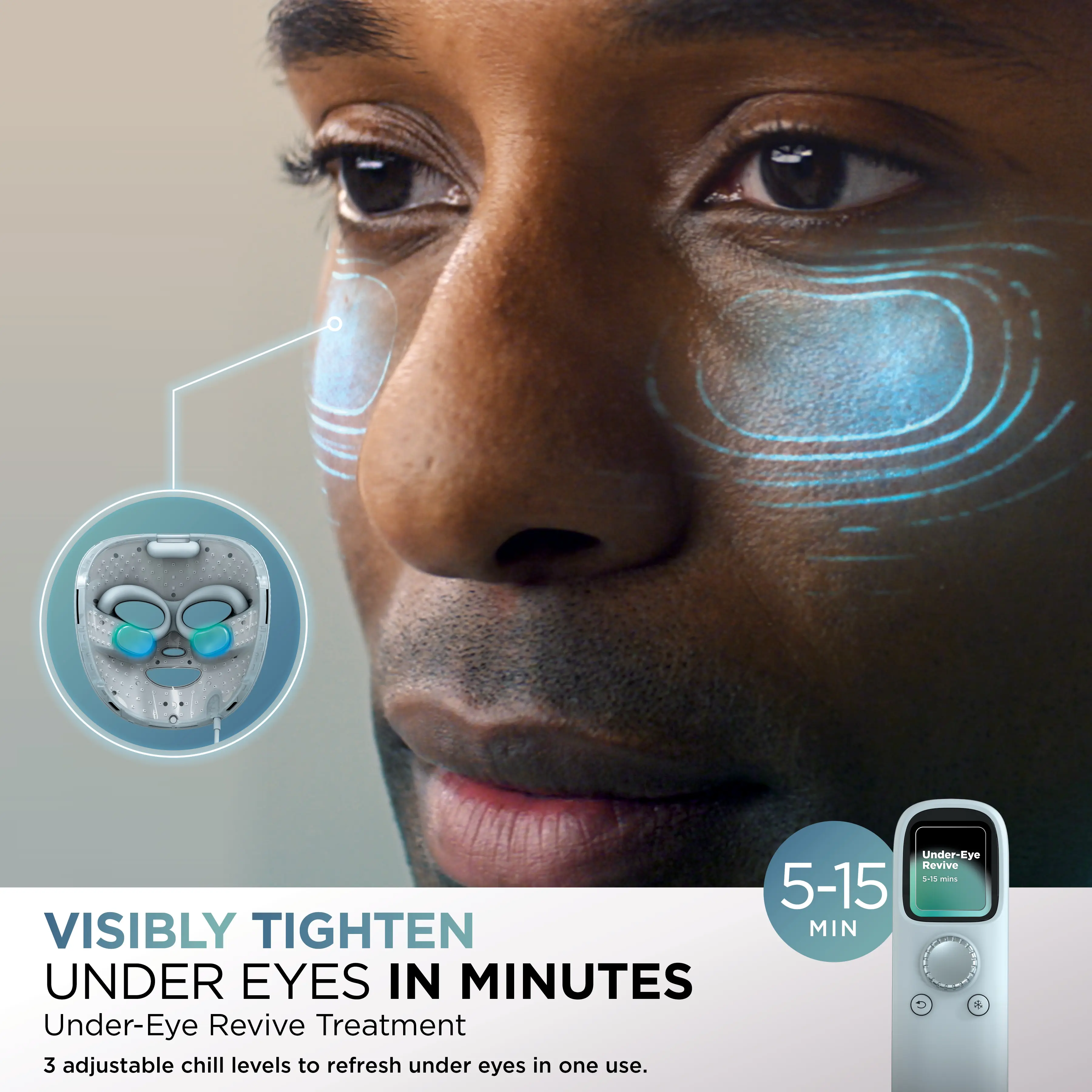 CryoGlow LED Face Mask FW312 for Anti-Aging & Acne