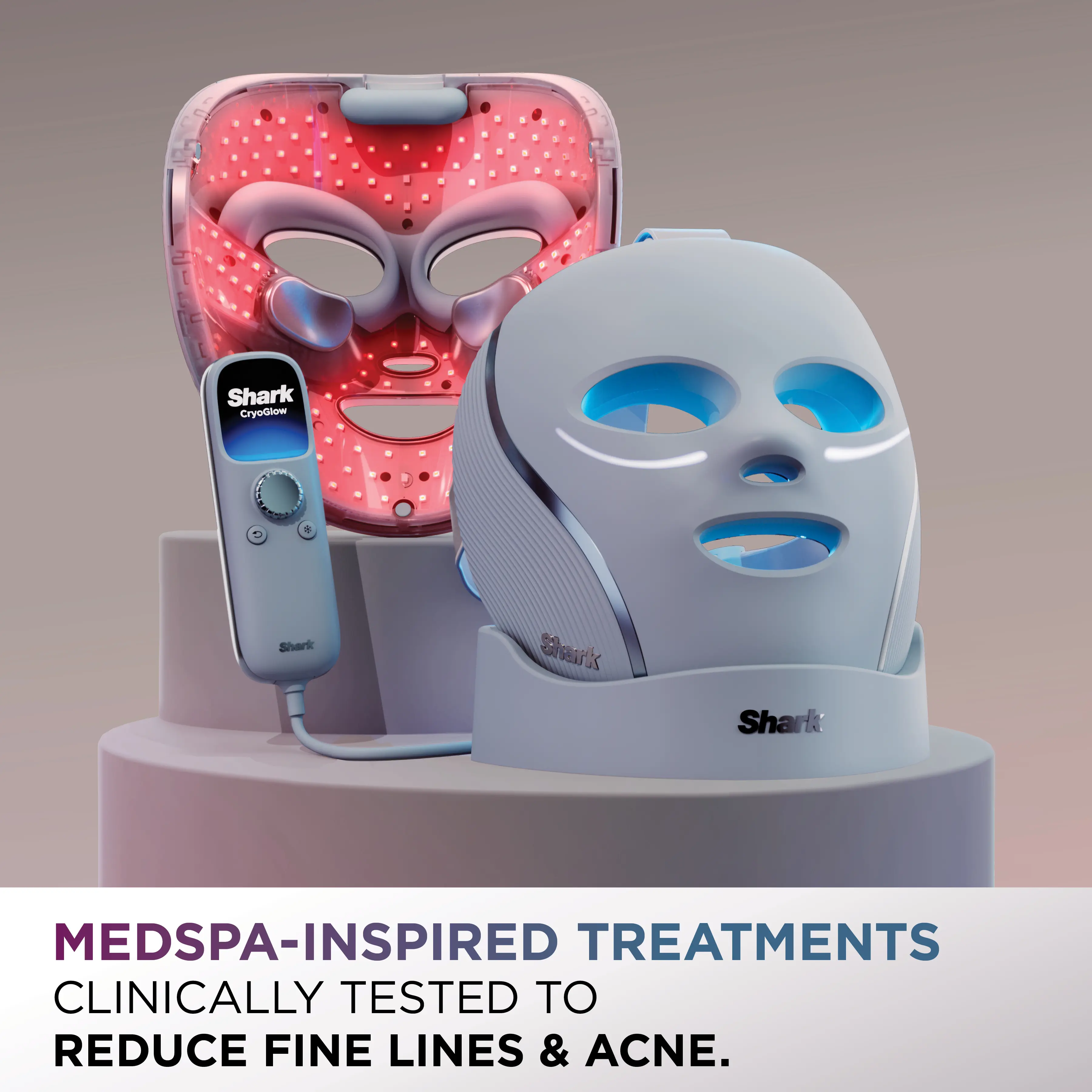 CryoGlow LED Face Mask FW312 for Anti-Aging & Acne