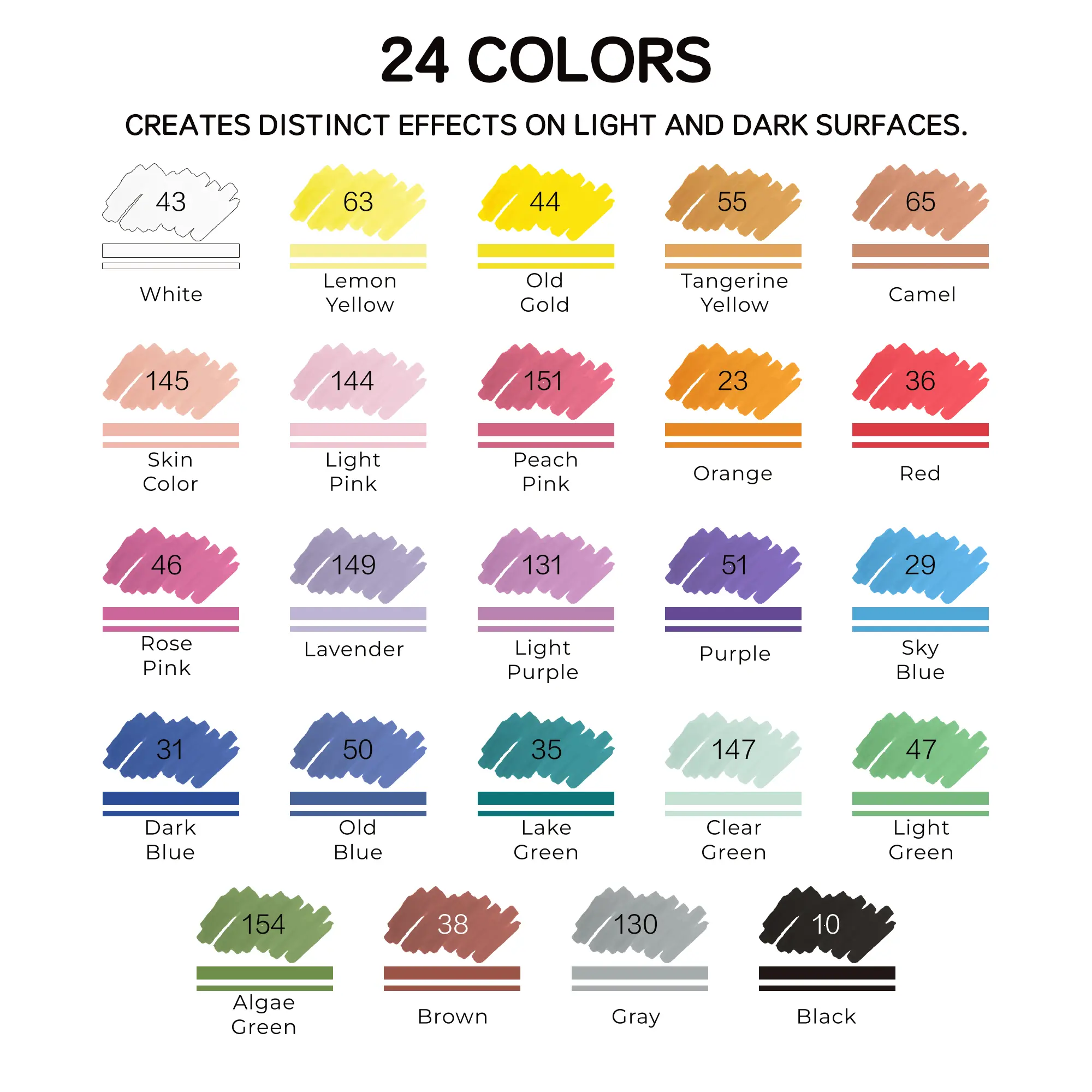 Acrylic Paint Markers Set with Stackable Organizer