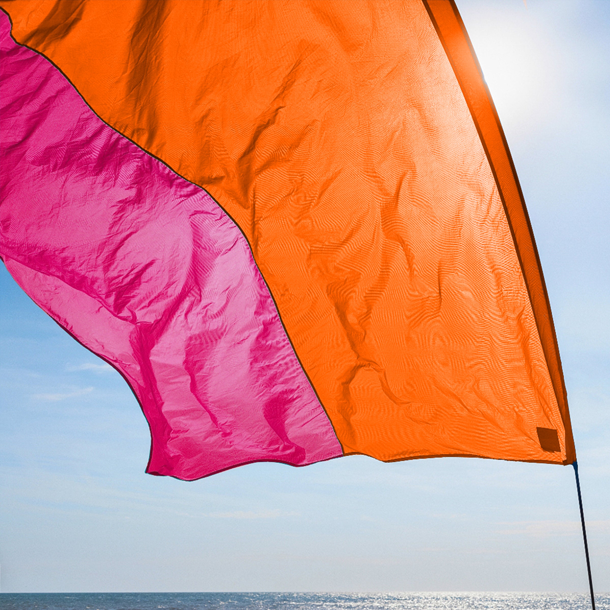 Wind-Assisted Beach Shade Canopy - Lightweight Portable Sun Shelter for Beach, Camping & Park