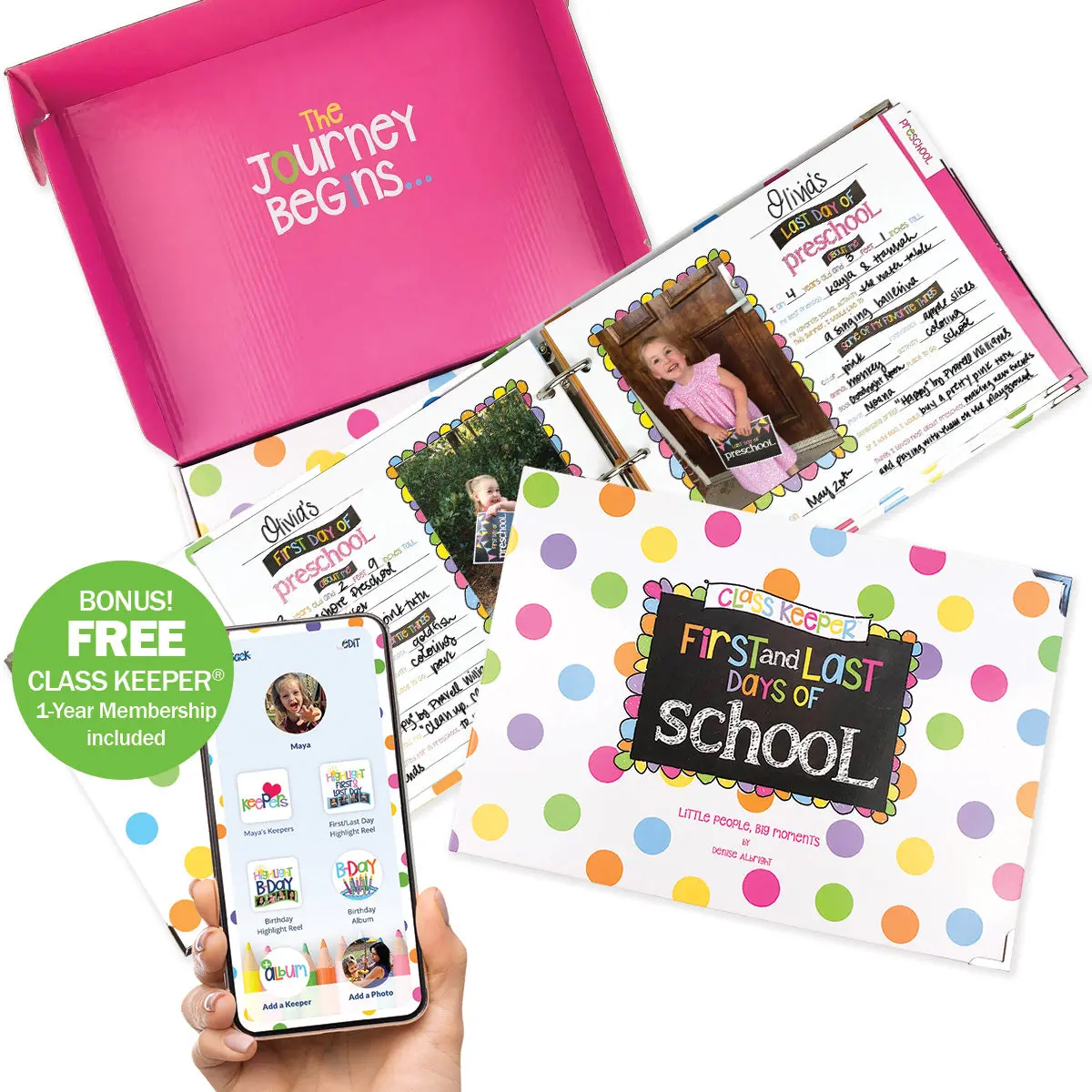 School Days Memory Book & Keepsake Album with App (2 Styles Available)