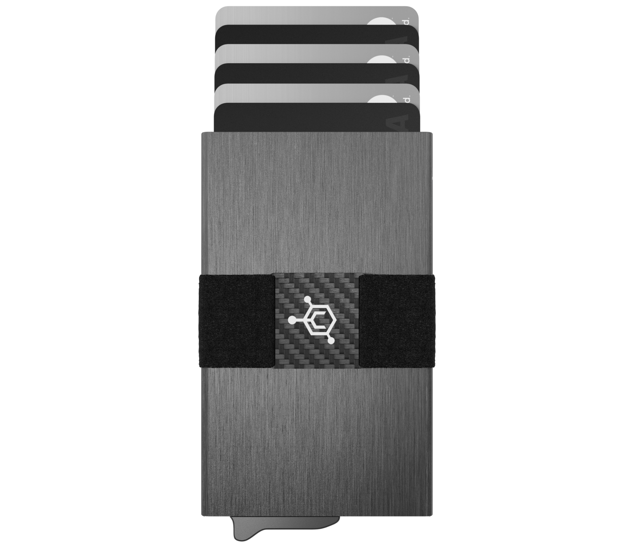 Slim Tactical Stealth Wallet for Men: Metal RFID Blocking Card Case with Money Clip