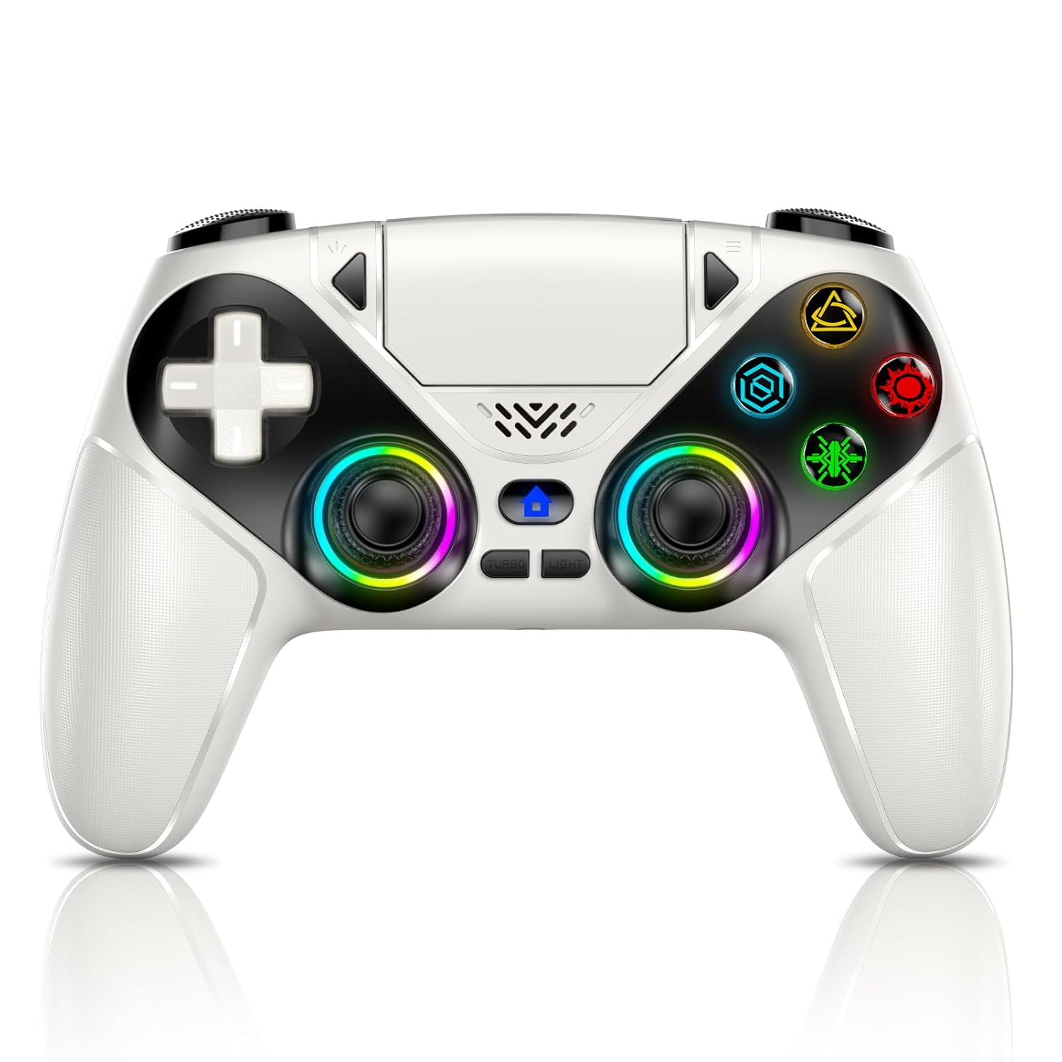 Wireless RGB Gaming Controller for PS5 & PC（1 Pair）