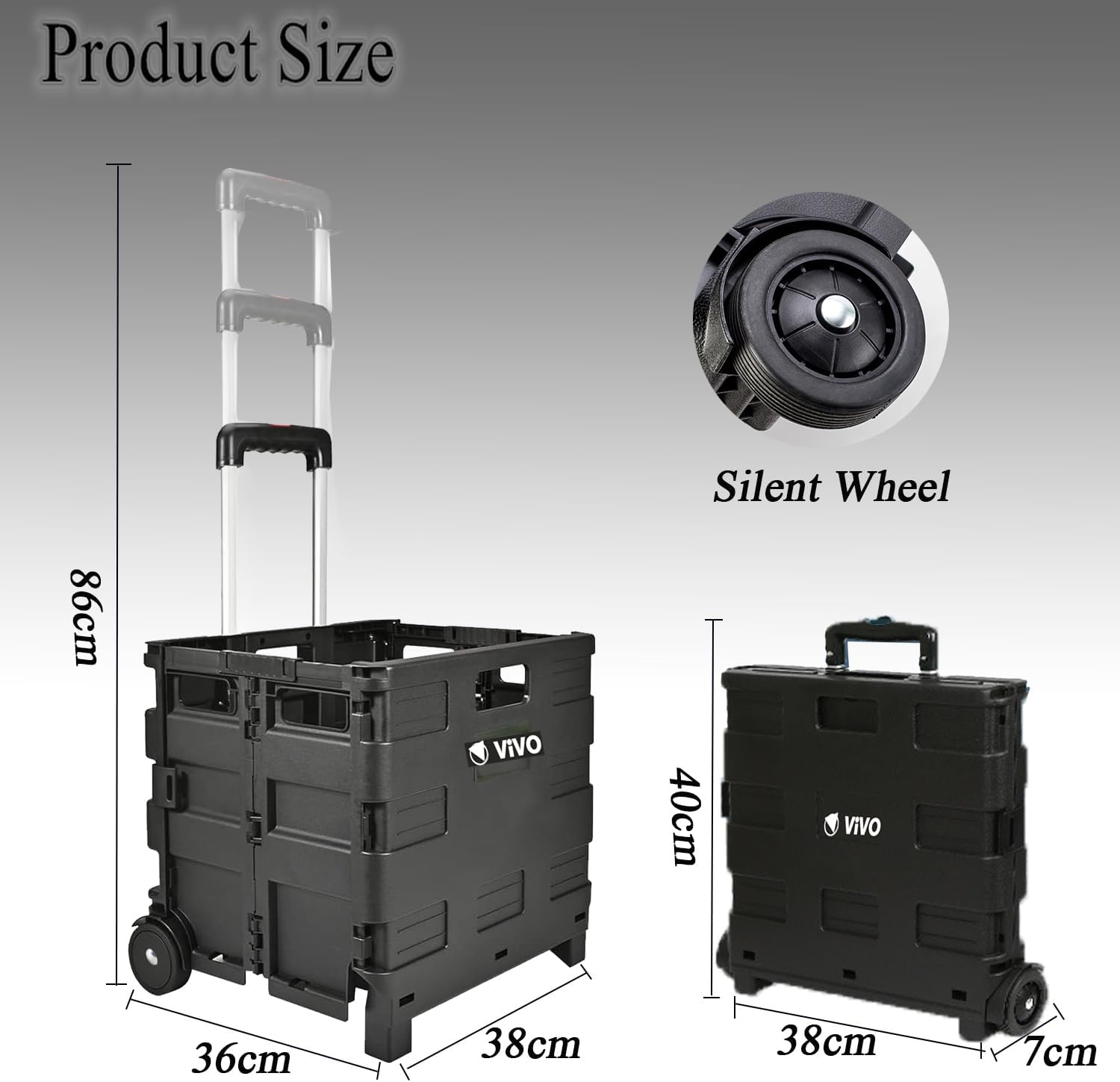 🎁 Father’s Day Gift: Portable Boot Cart & Folding Box (25kg Heavy-Duty)